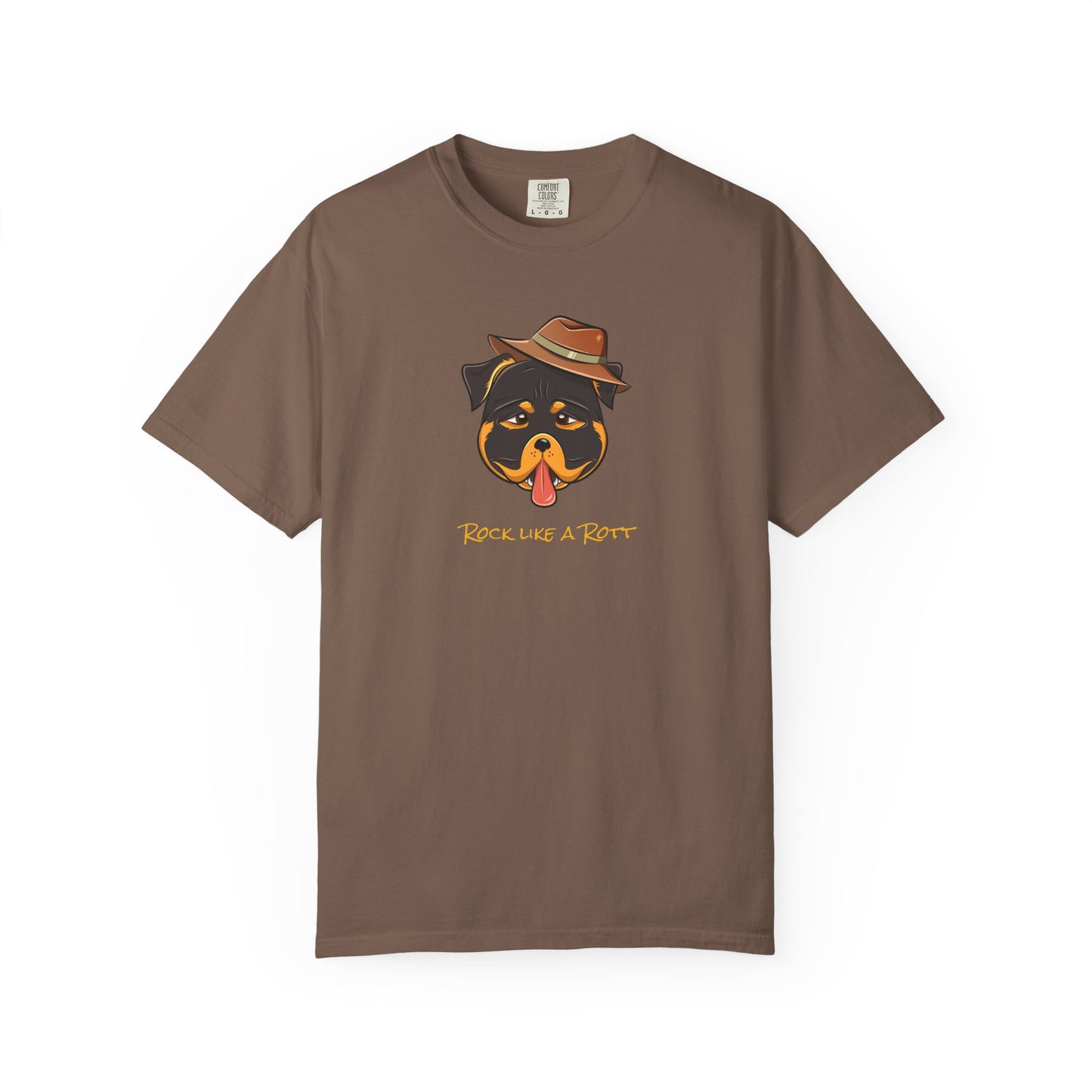 “Rock like a Rott” Rottweiler - Unisex Garment-Dyed T-shirt