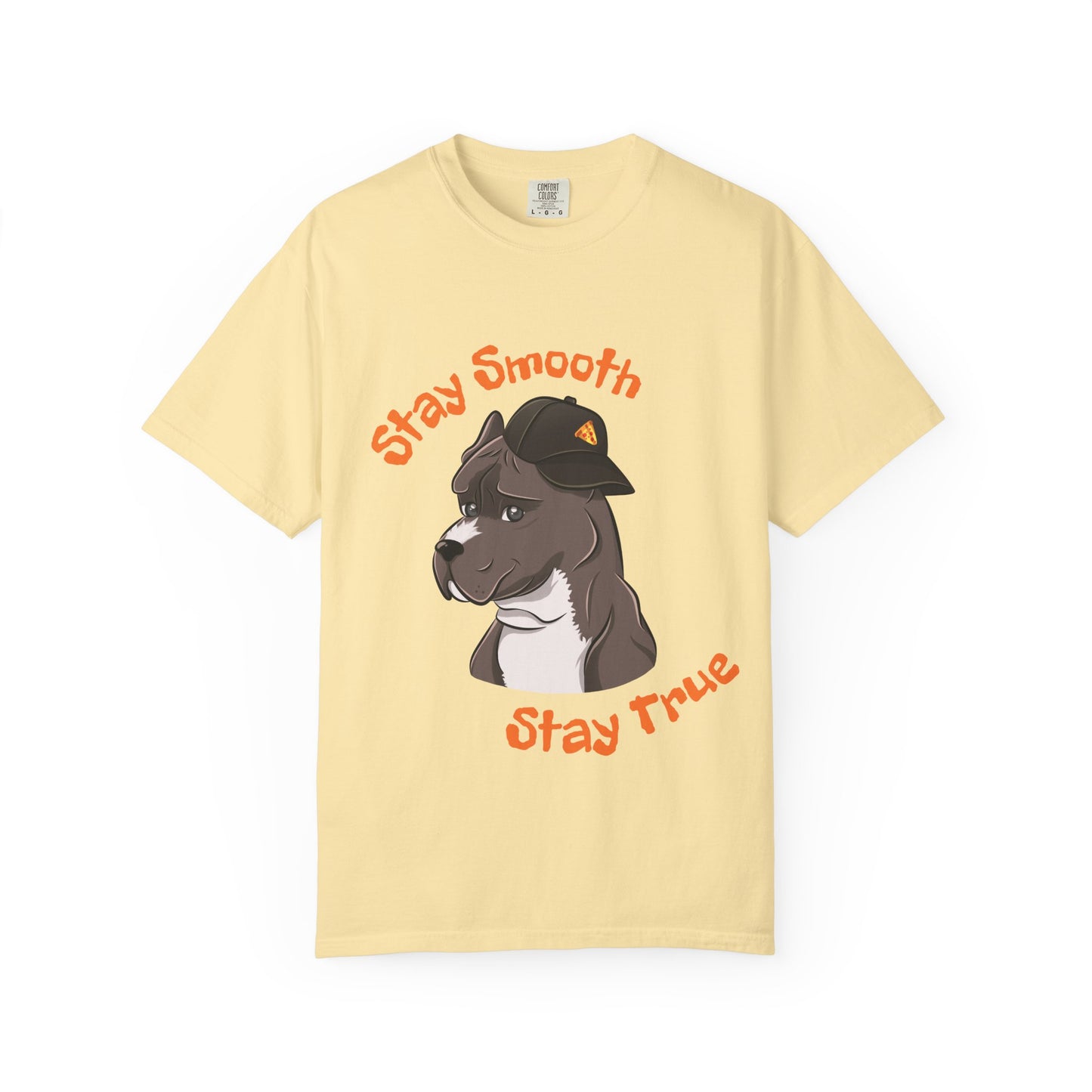 “Stay Smooth, Stay True” Pitbull - Unisex Garment-Dyed T-shirt