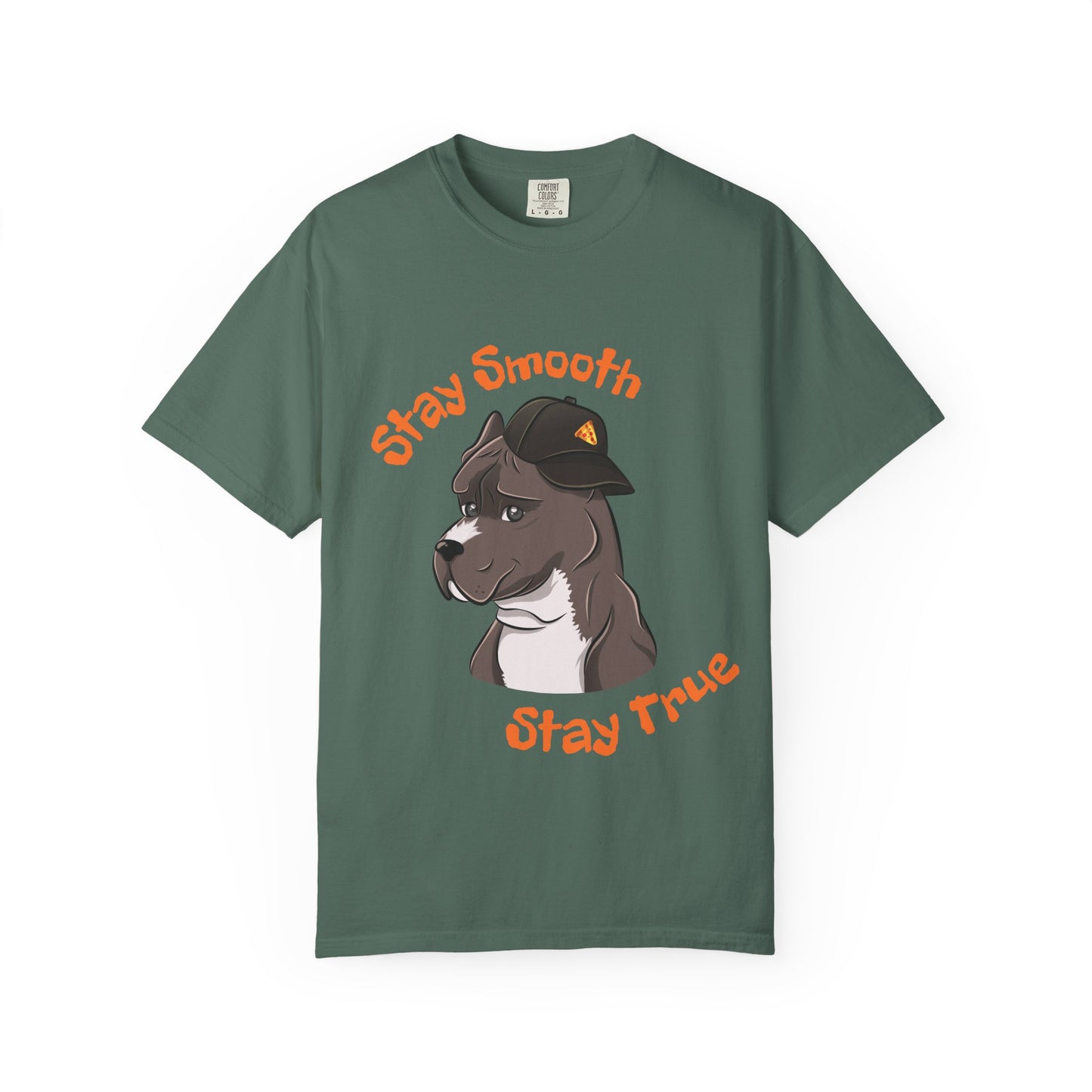 “Stay Smooth, Stay True” Pitbull - Unisex Garment-Dyed T-shirt