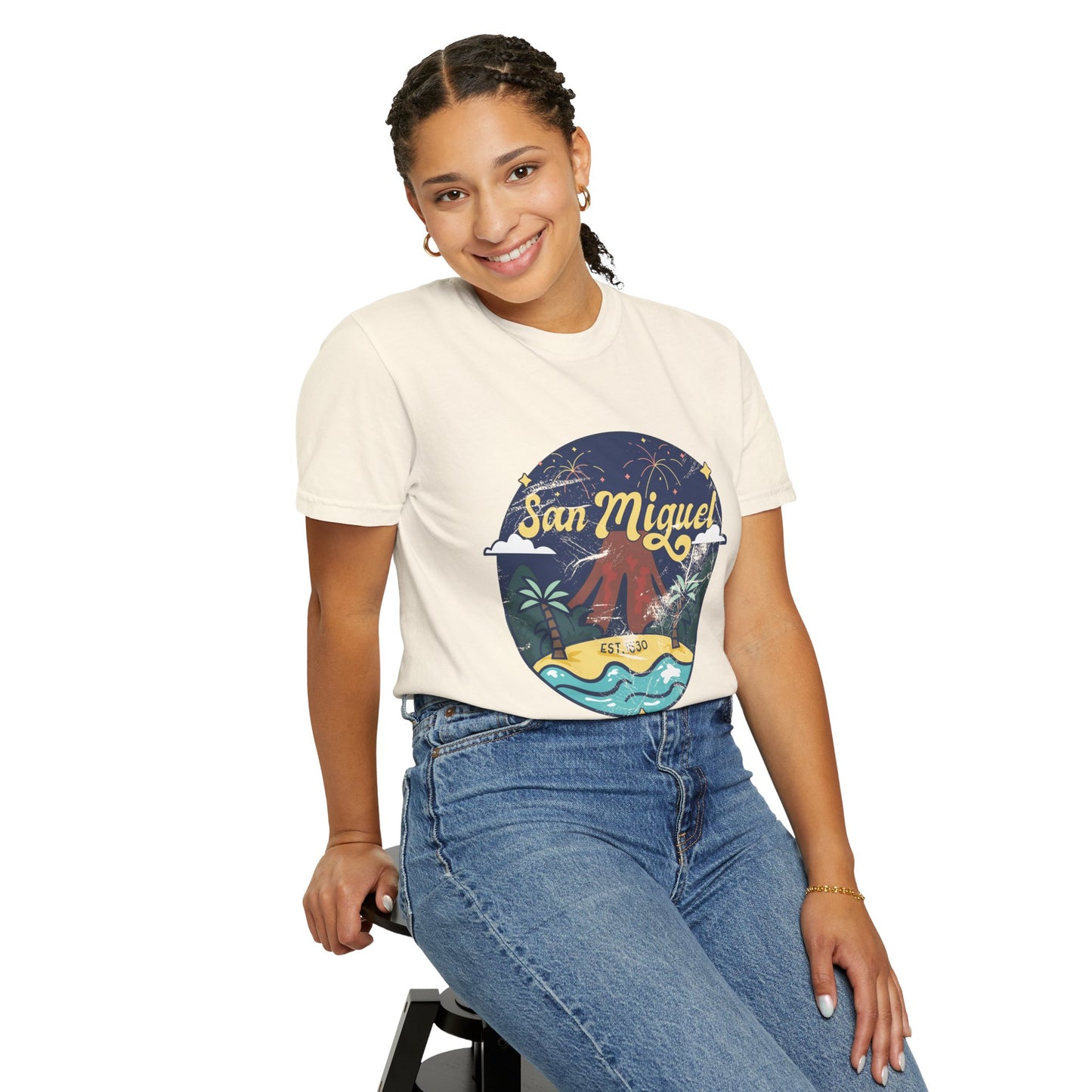 San Miguel - El Salvador Unisex Garment-Dyed T-shirt