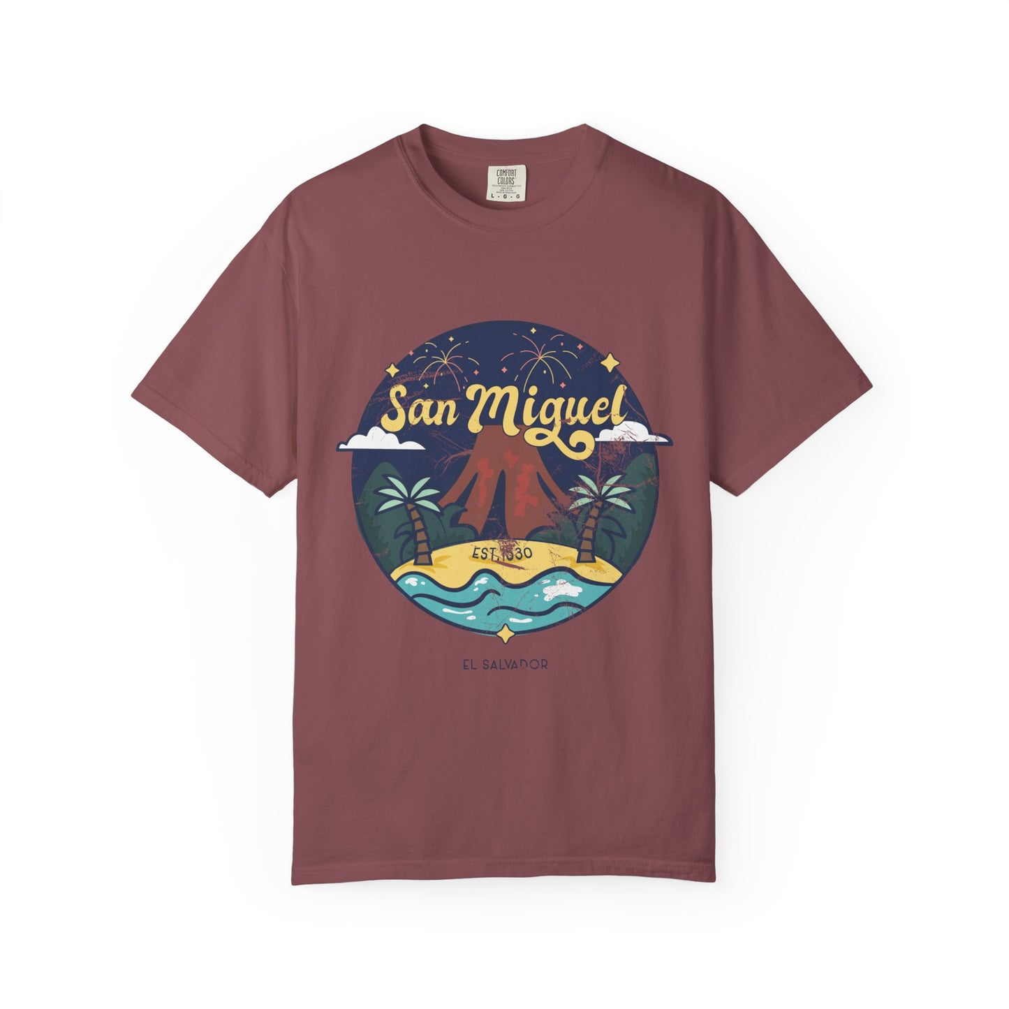 San Miguel - El Salvador Unisex Garment-Dyed T-shirt