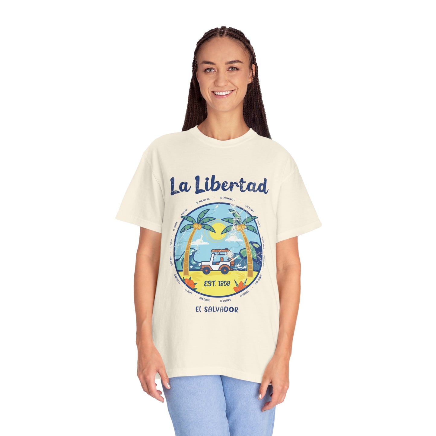 La Libertad - El Salvador Unisex Garment-Dyed T-shirt