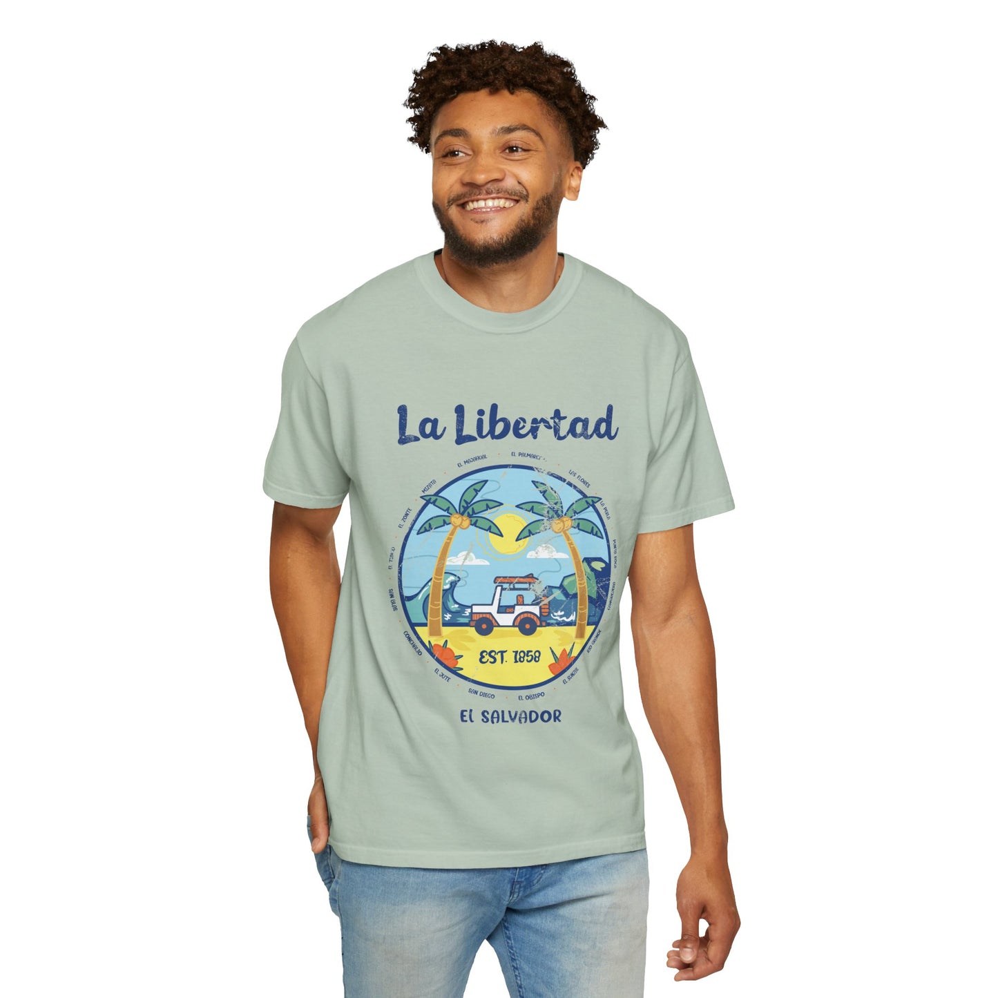 La Libertad - El Salvador Unisex Garment-Dyed T-shirt