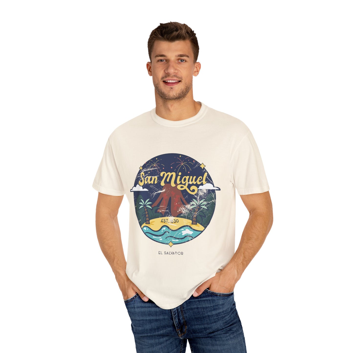 San Miguel - El Salvador Unisex Garment-Dyed T-shirt