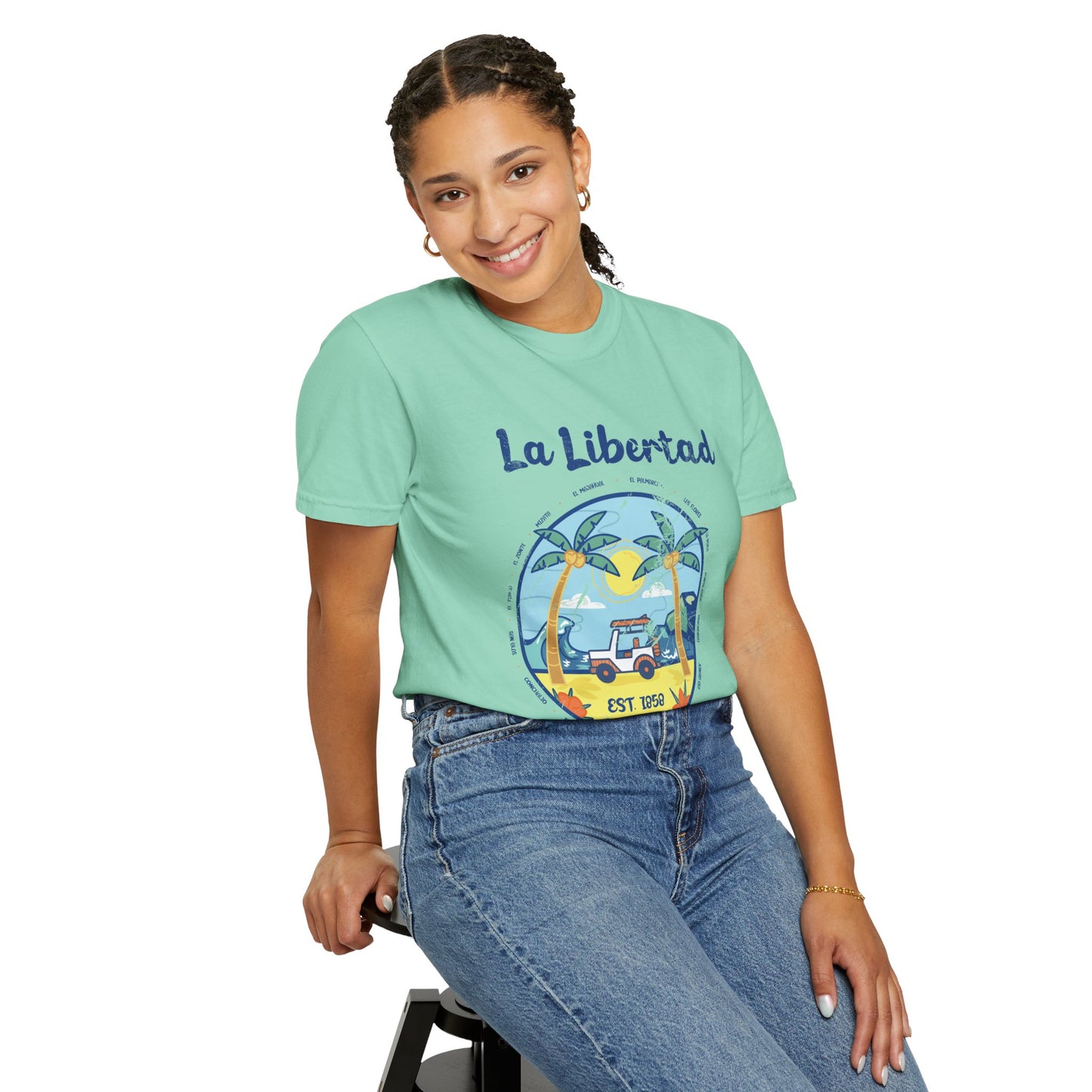 La Libertad - El Salvador Unisex Garment-Dyed T-shirt