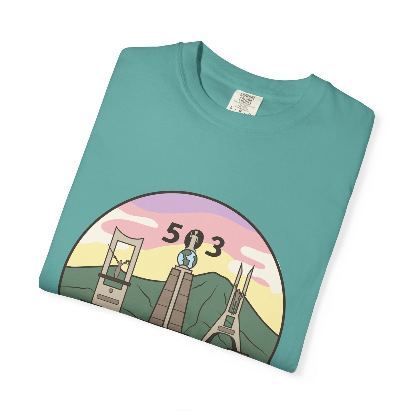 San Salvador 503 - El Salvador Unisex Garment-Dyed T-shirt