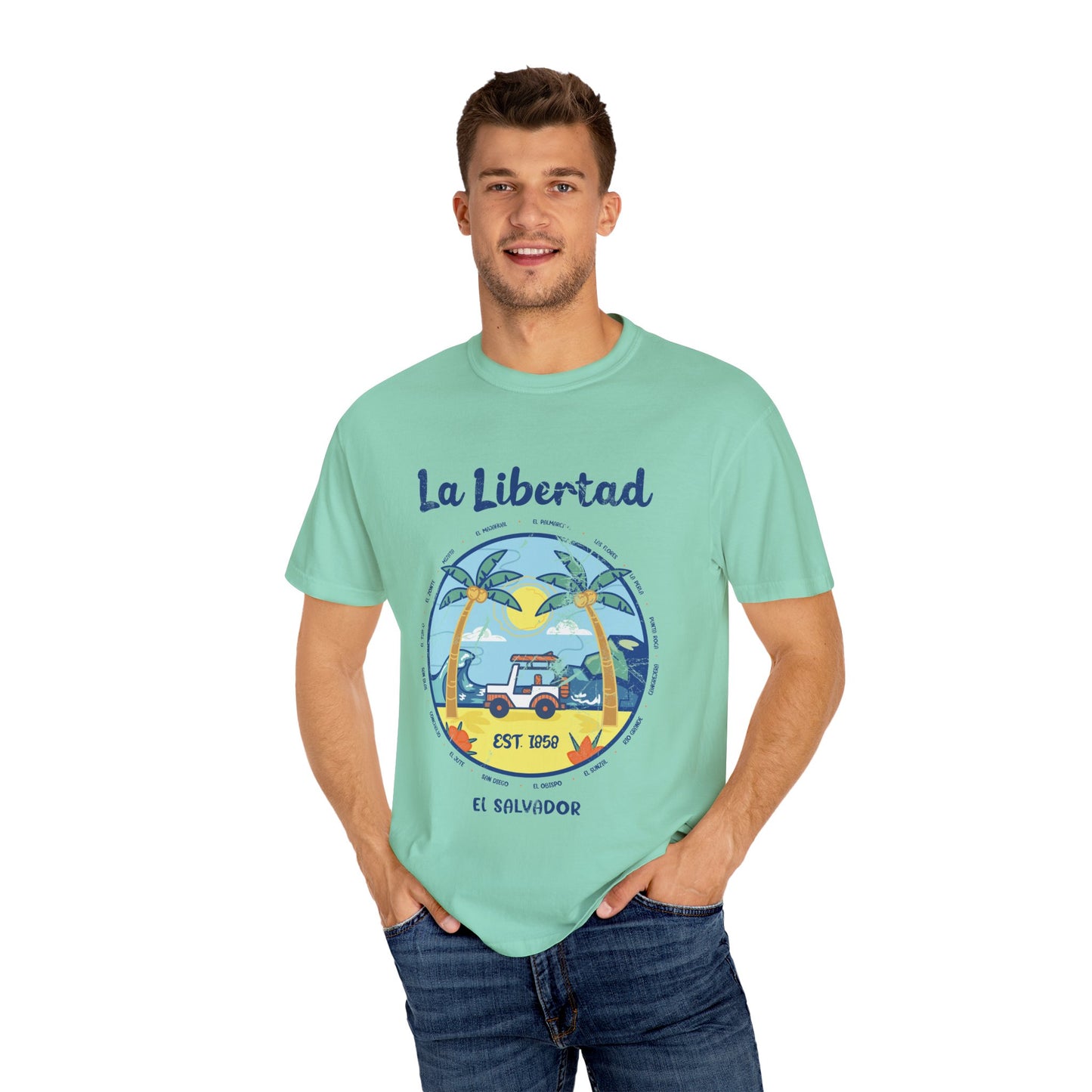 La Libertad - El Salvador Unisex Garment-Dyed T-shirt