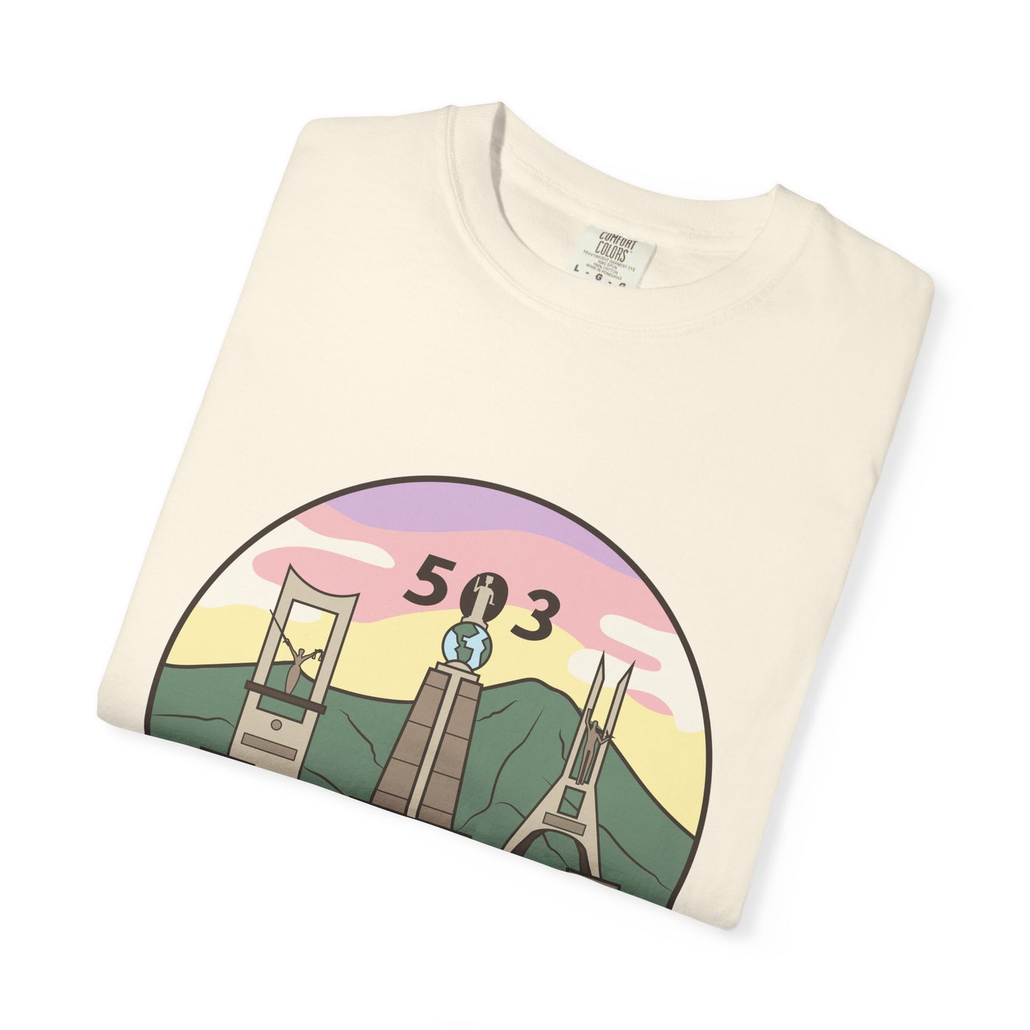 San Salvador 503 - El Salvador Unisex Garment-Dyed T-shirt