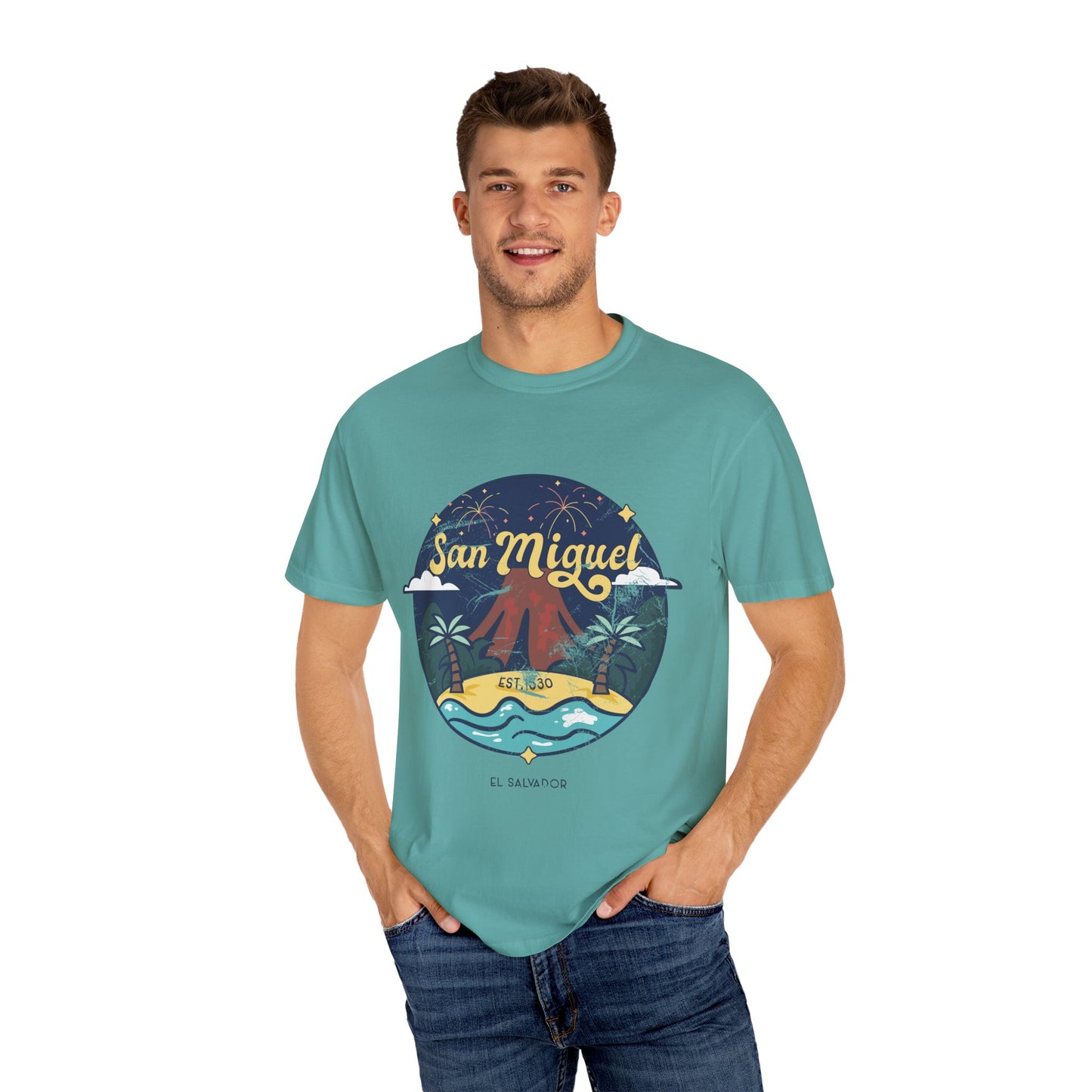 San Miguel - El Salvador Unisex Garment-Dyed T-shirt