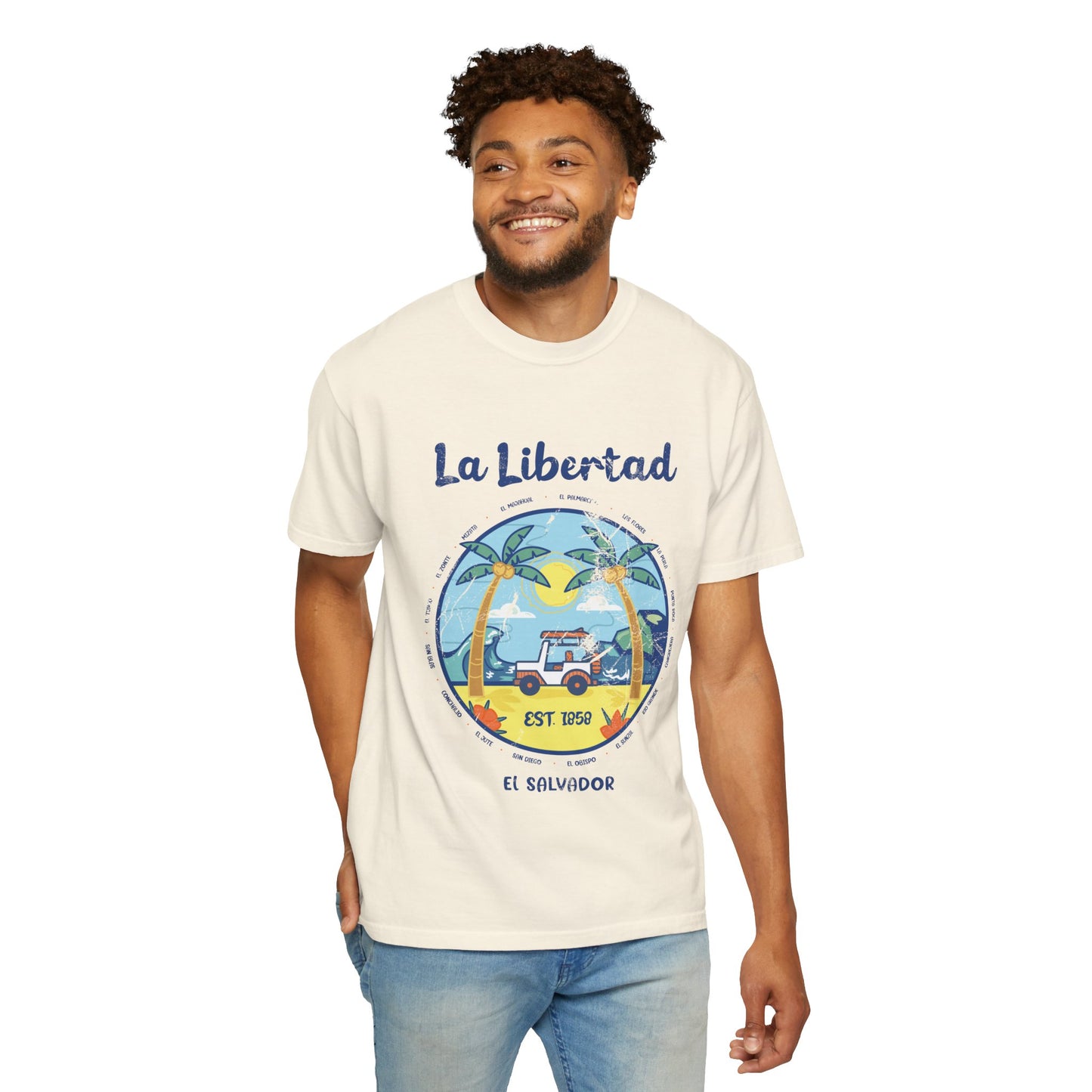 La Libertad - El Salvador Unisex Garment-Dyed T-shirt