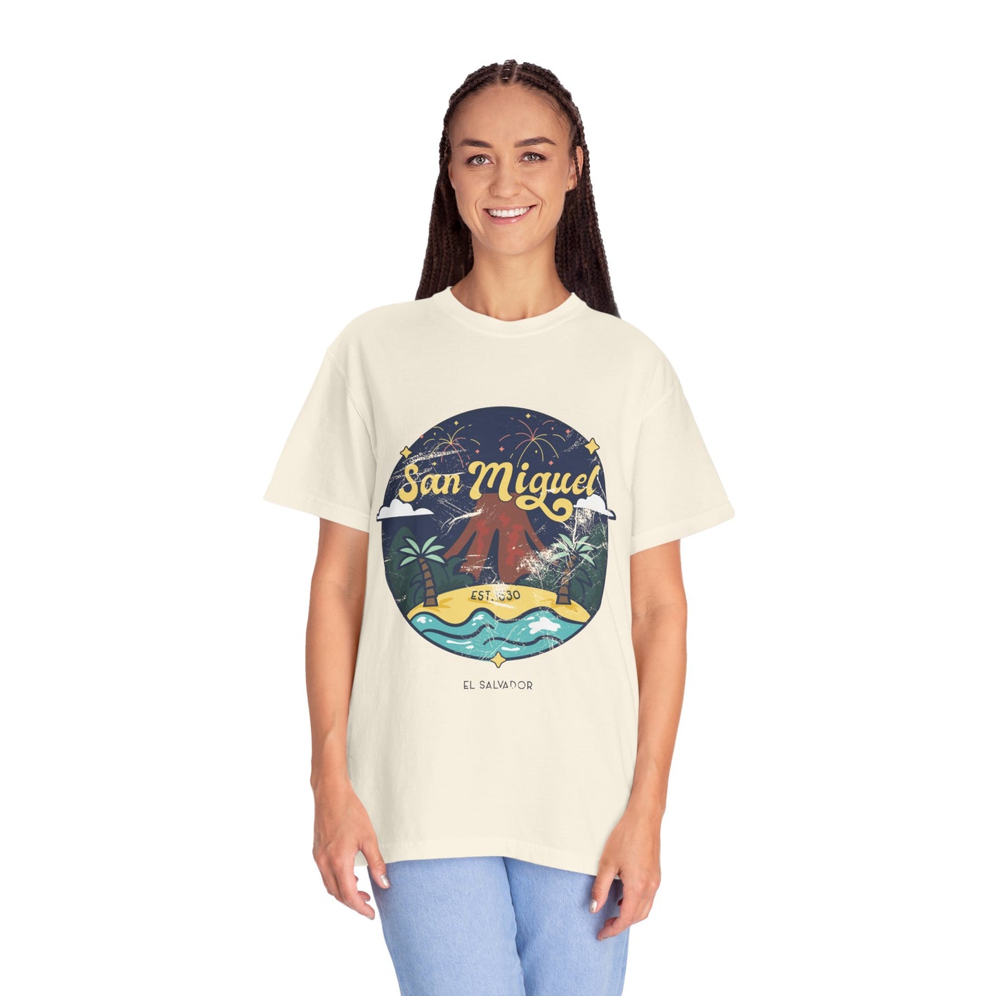 San Miguel - El Salvador Unisex Garment-Dyed T-shirt