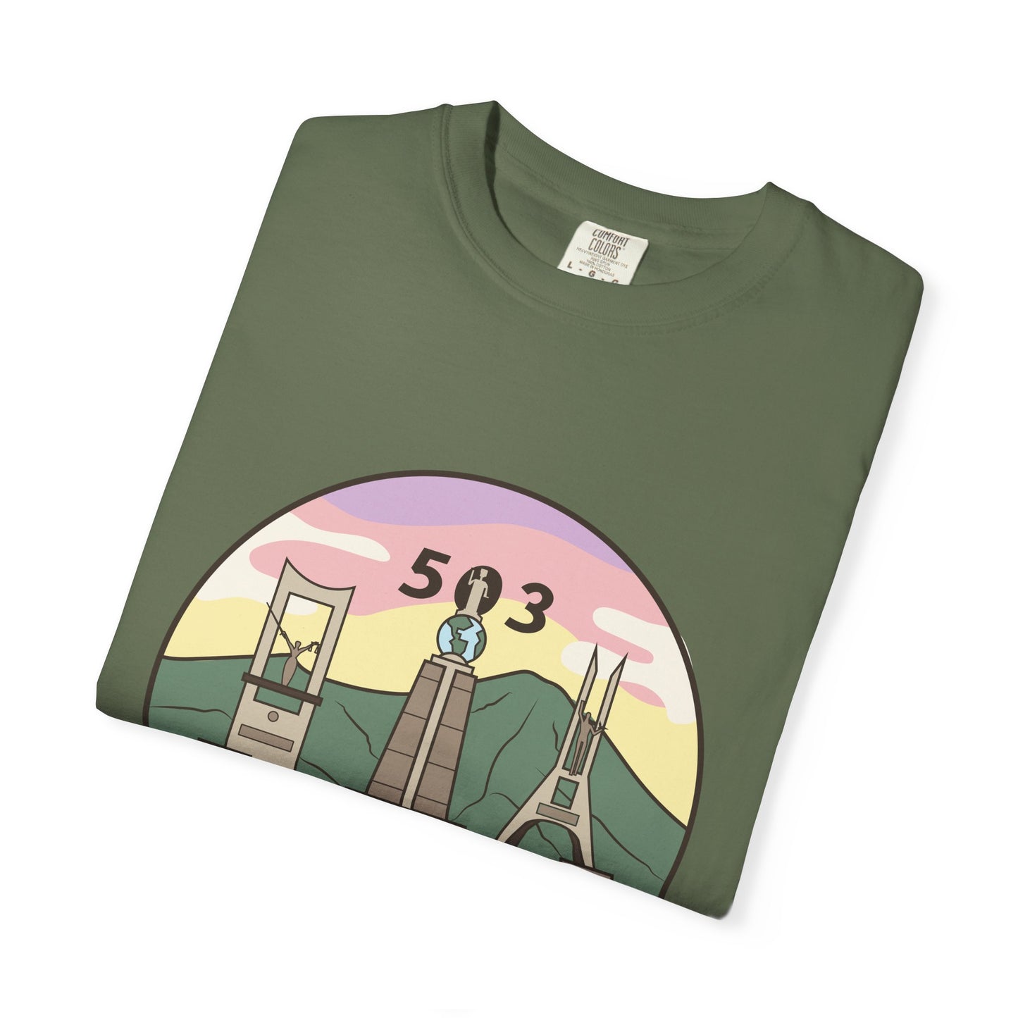 San Salvador 503 - El Salvador Unisex Garment-Dyed T-shirt