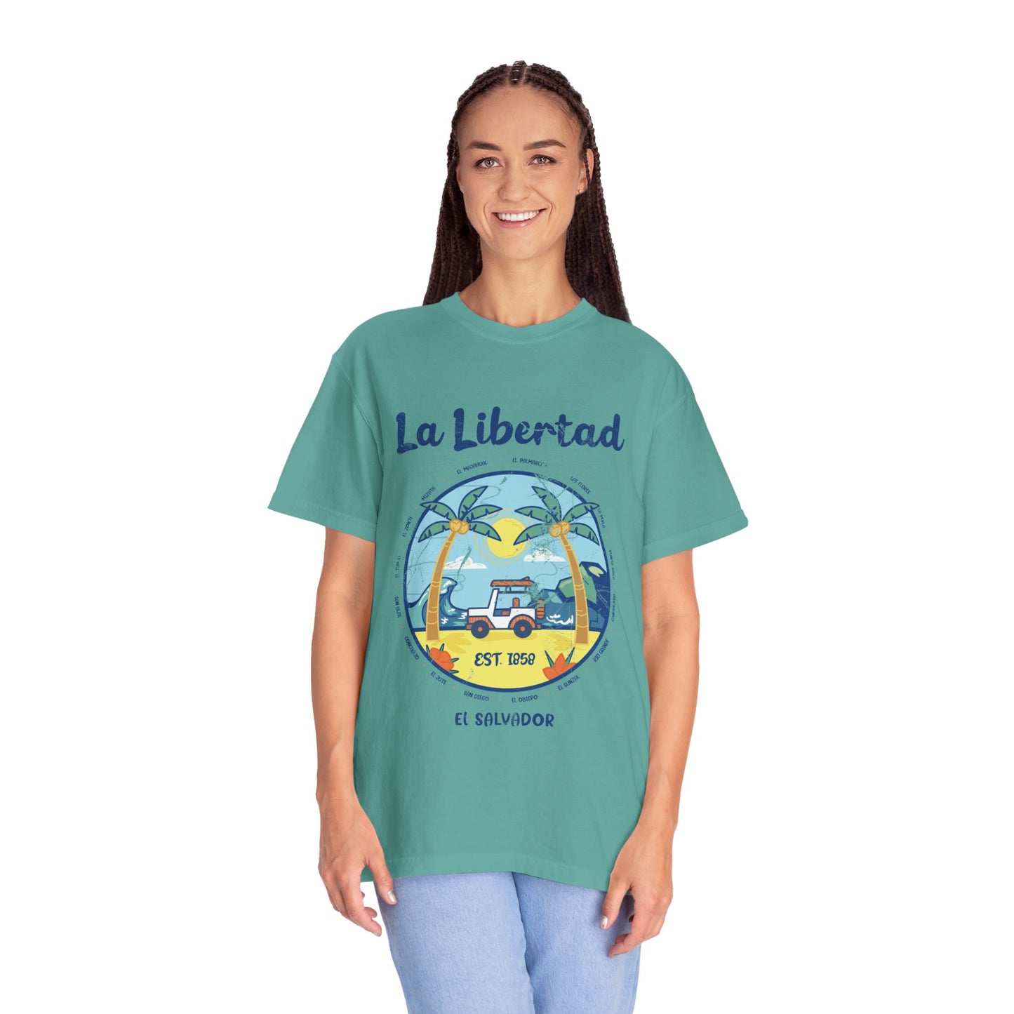 La Libertad - El Salvador Unisex Garment-Dyed T-shirt