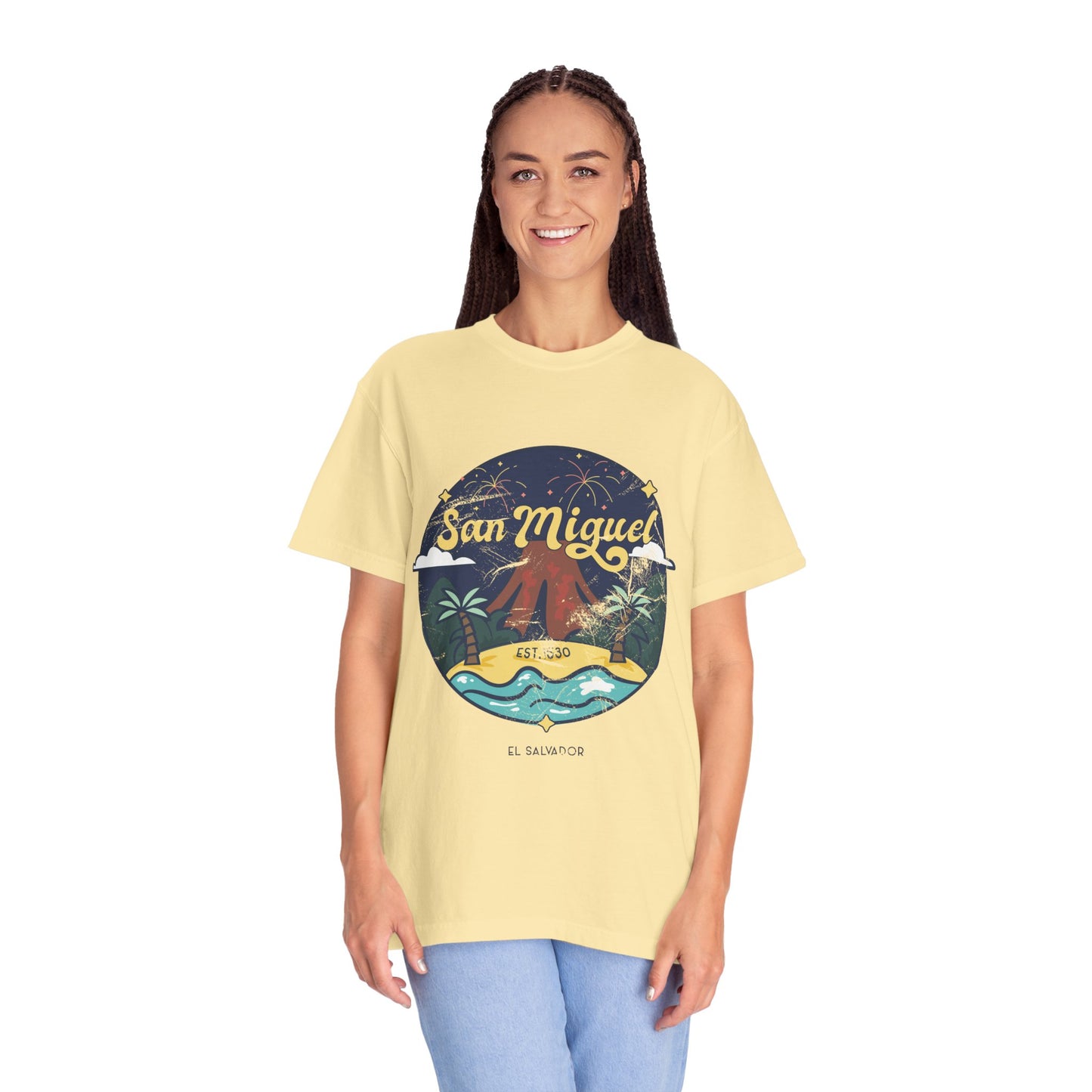 San Miguel - El Salvador Unisex Garment-Dyed T-shirt