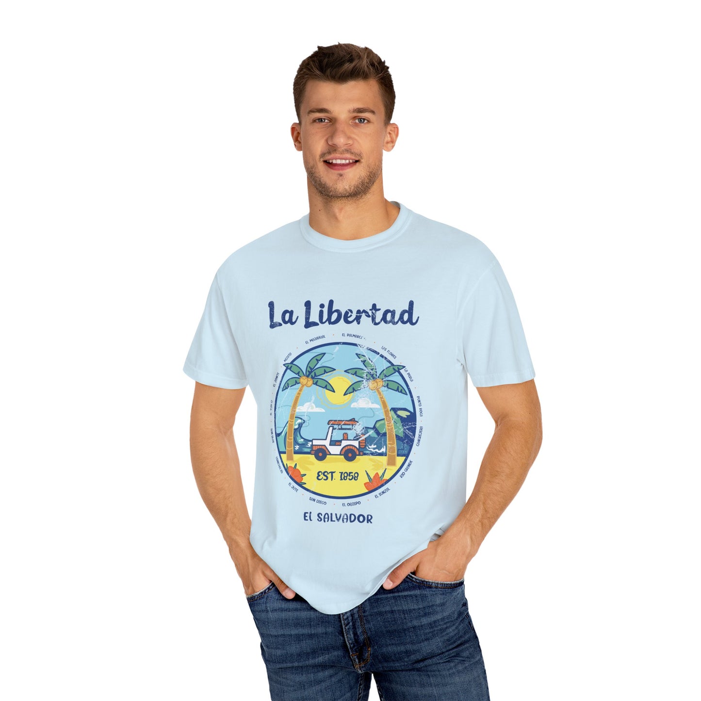 La Libertad - El Salvador Unisex Garment-Dyed T-shirt