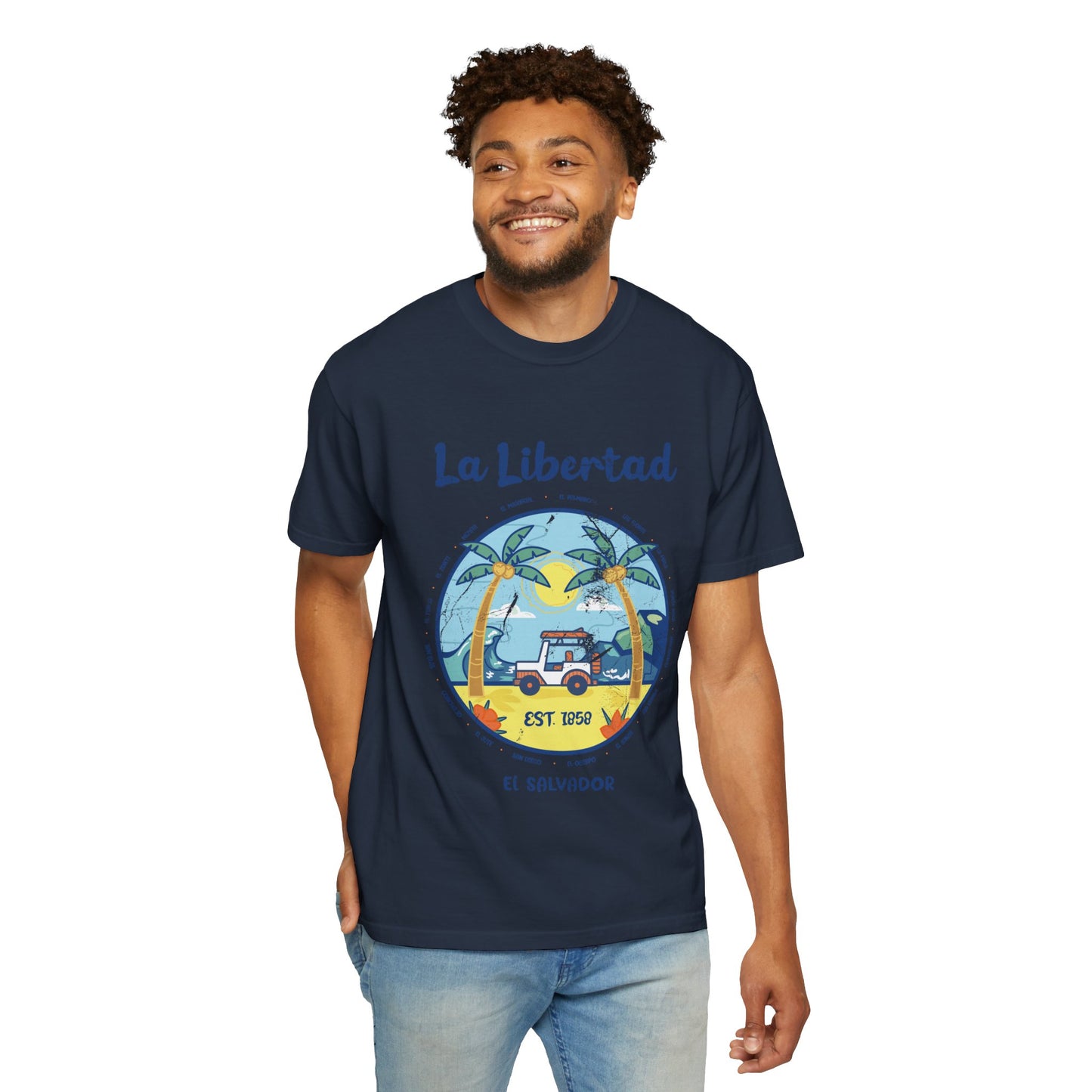 La Libertad - El Salvador Unisex Garment-Dyed T-shirt