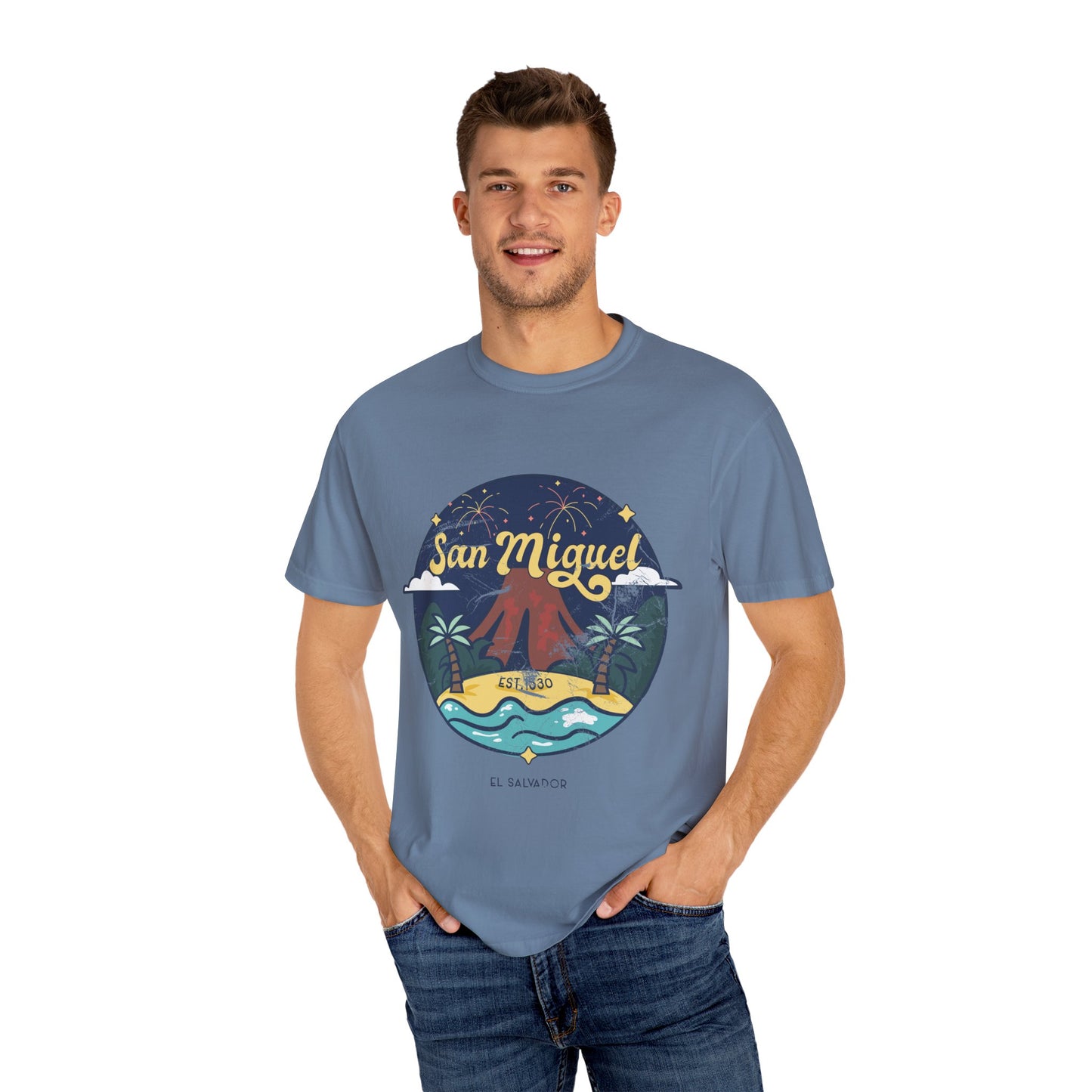 San Miguel - El Salvador Unisex Garment-Dyed T-shirt