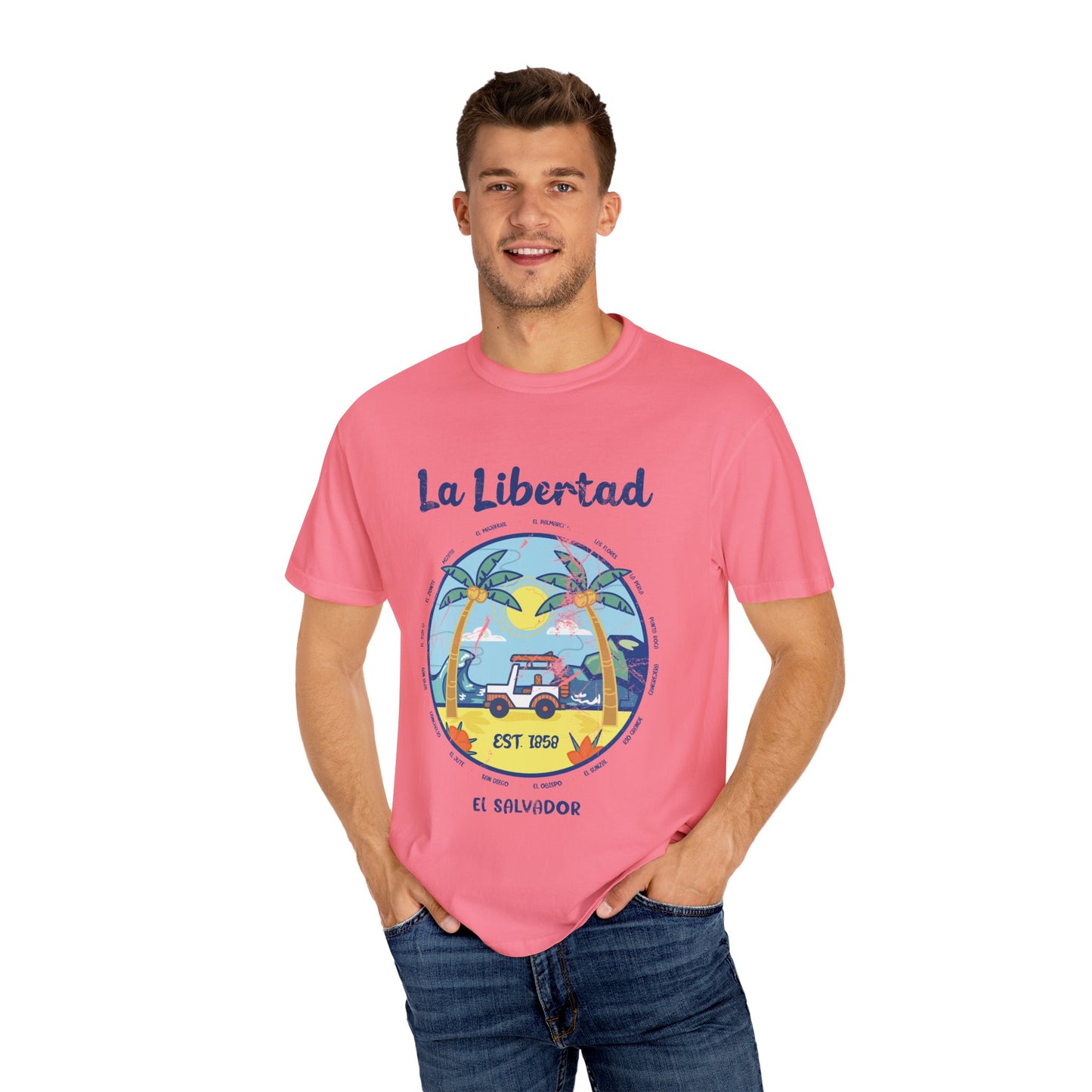 La Libertad - El Salvador Unisex Garment-Dyed T-shirt