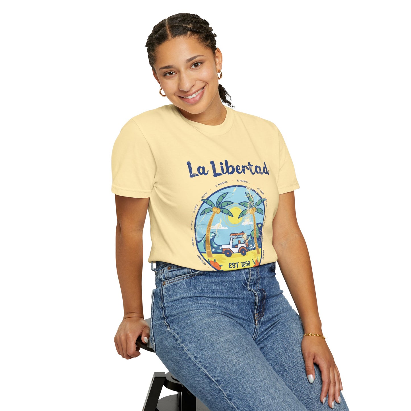 La Libertad - El Salvador Unisex Garment-Dyed T-shirt