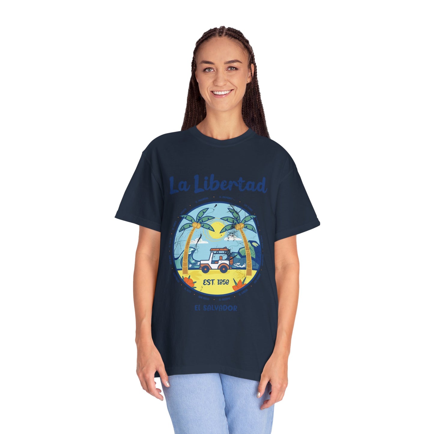 La Libertad - El Salvador Unisex Garment-Dyed T-shirt