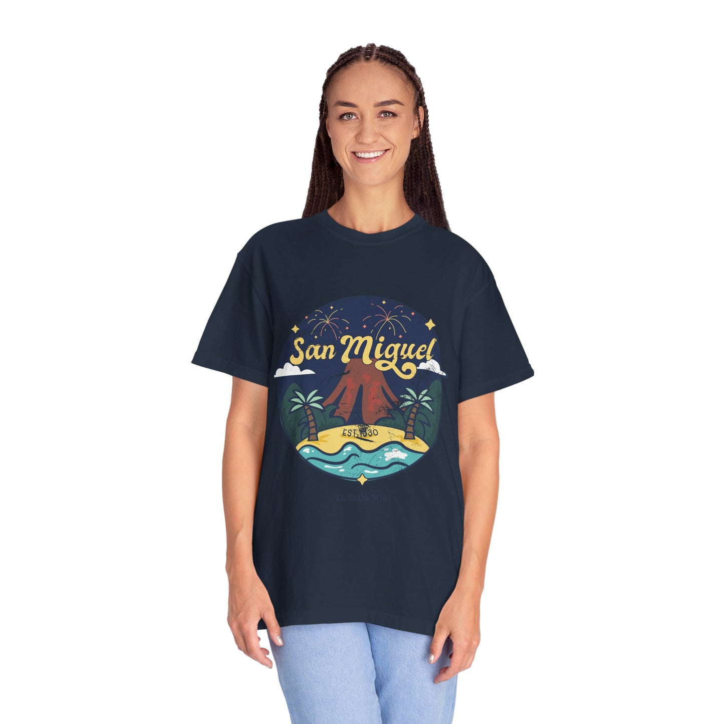 San Miguel - El Salvador Unisex Garment-Dyed T-shirt