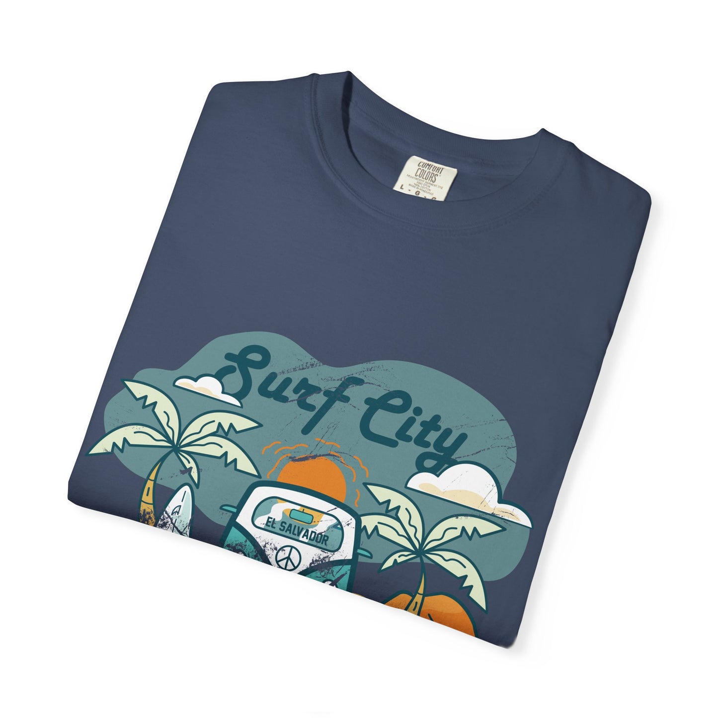 Surf City - El Salvador Unisex Garment-Dyed T-shirt