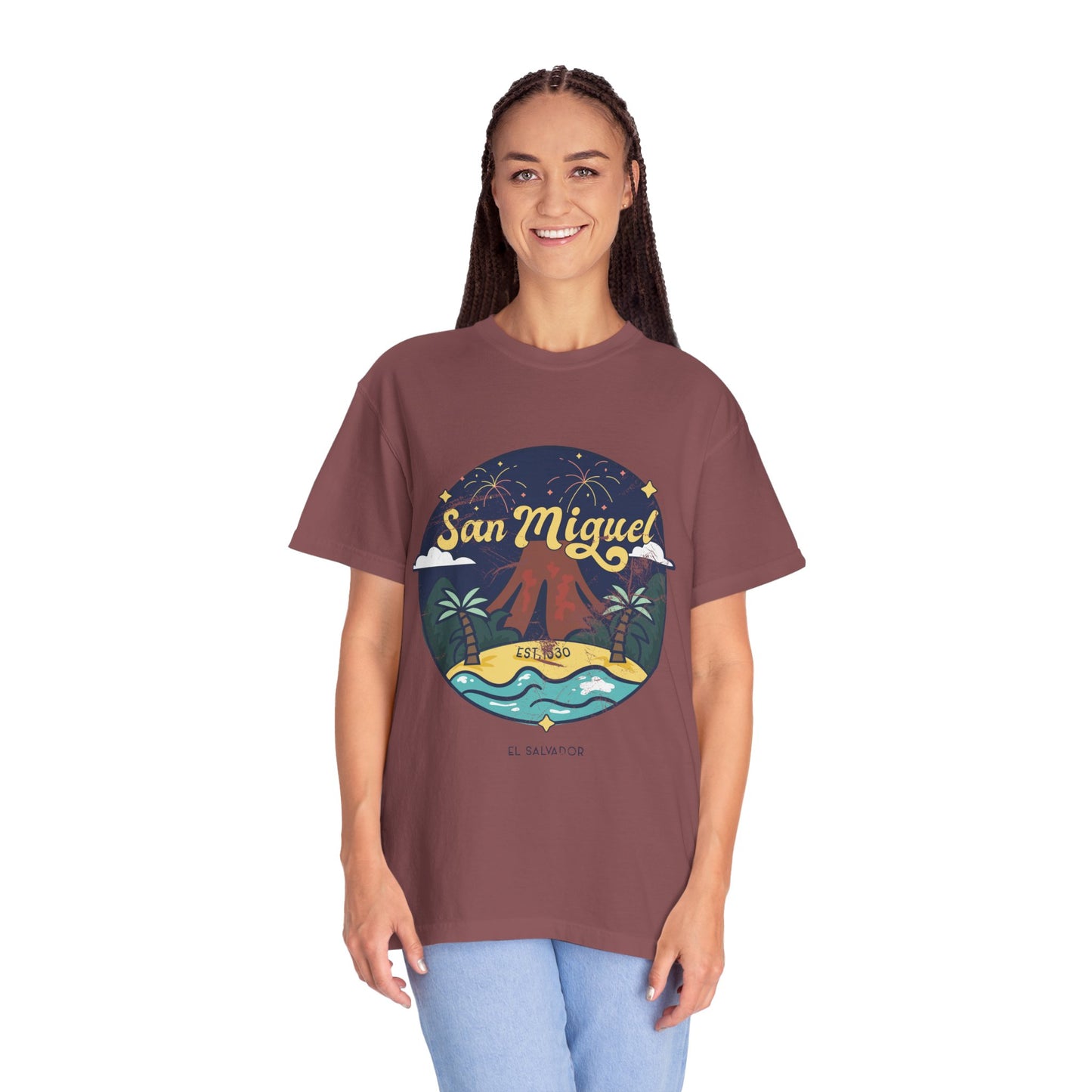 San Miguel - El Salvador Unisex Garment-Dyed T-shirt