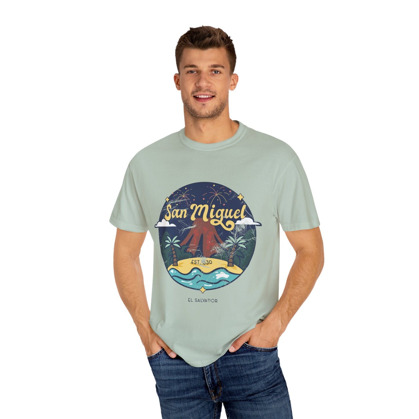 San Miguel - El Salvador Unisex Garment-Dyed T-shirt