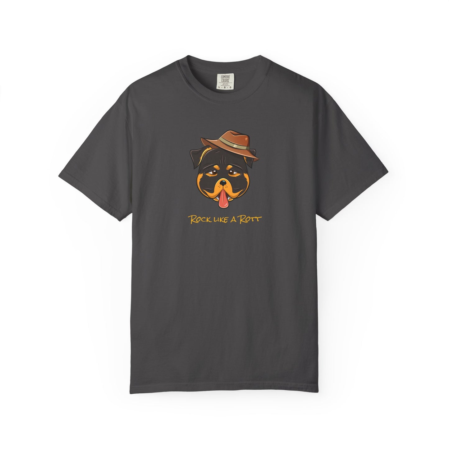 “Rock like a Rott” Rottweiler - Unisex Garment-Dyed T-shirt