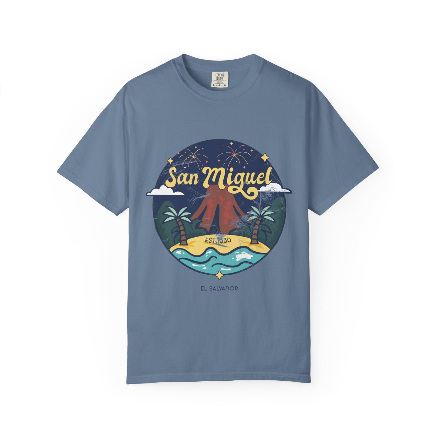 San Miguel - El Salvador Unisex Garment-Dyed T-shirt