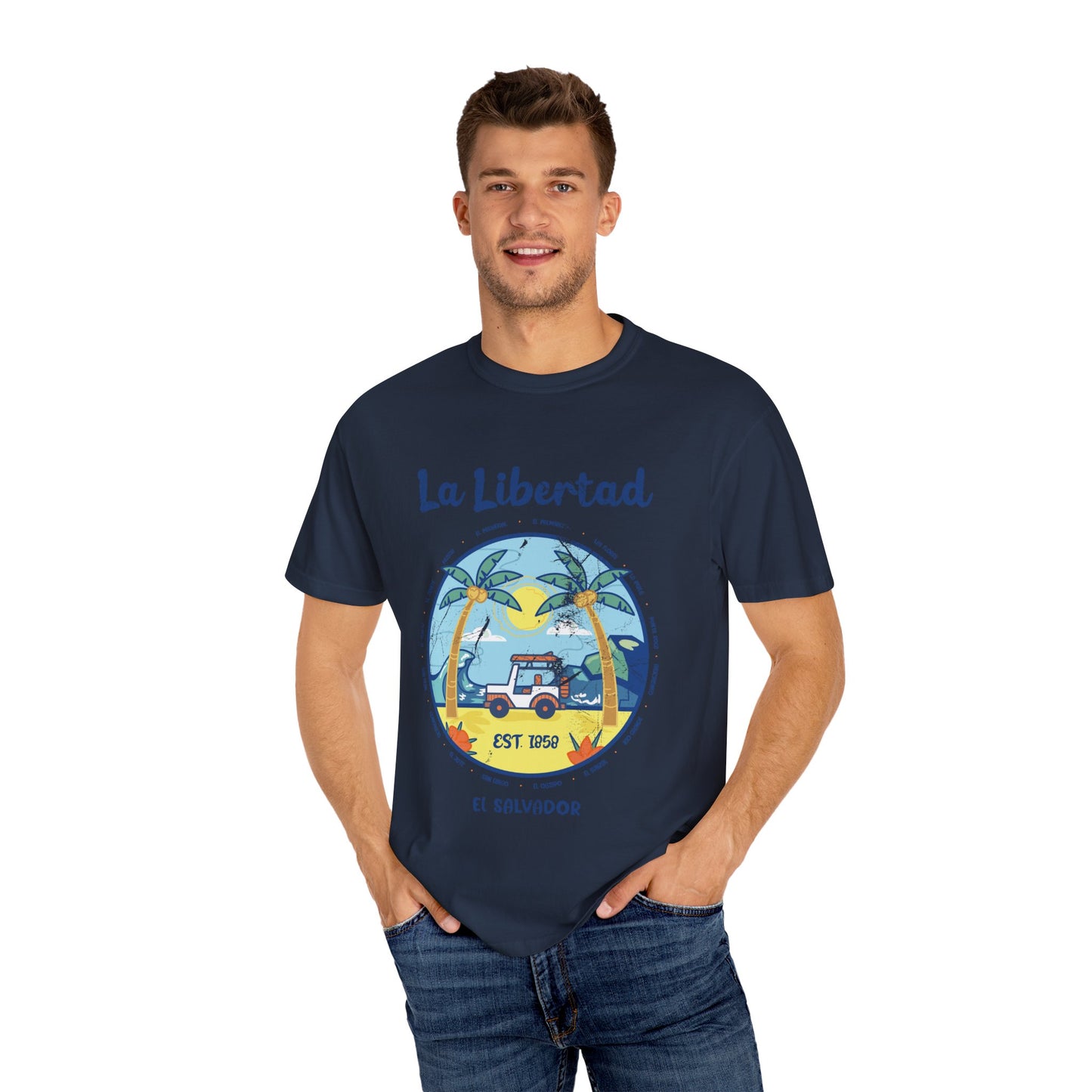 La Libertad - El Salvador Unisex Garment-Dyed T-shirt
