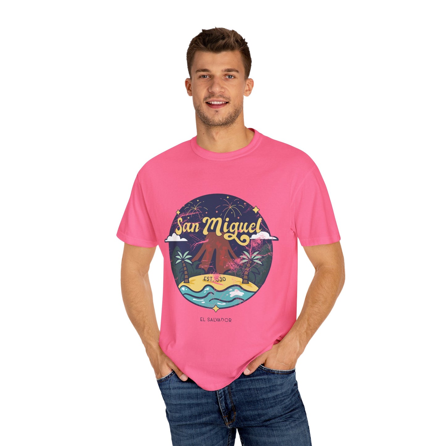 San Miguel - El Salvador Unisex Garment-Dyed T-shirt
