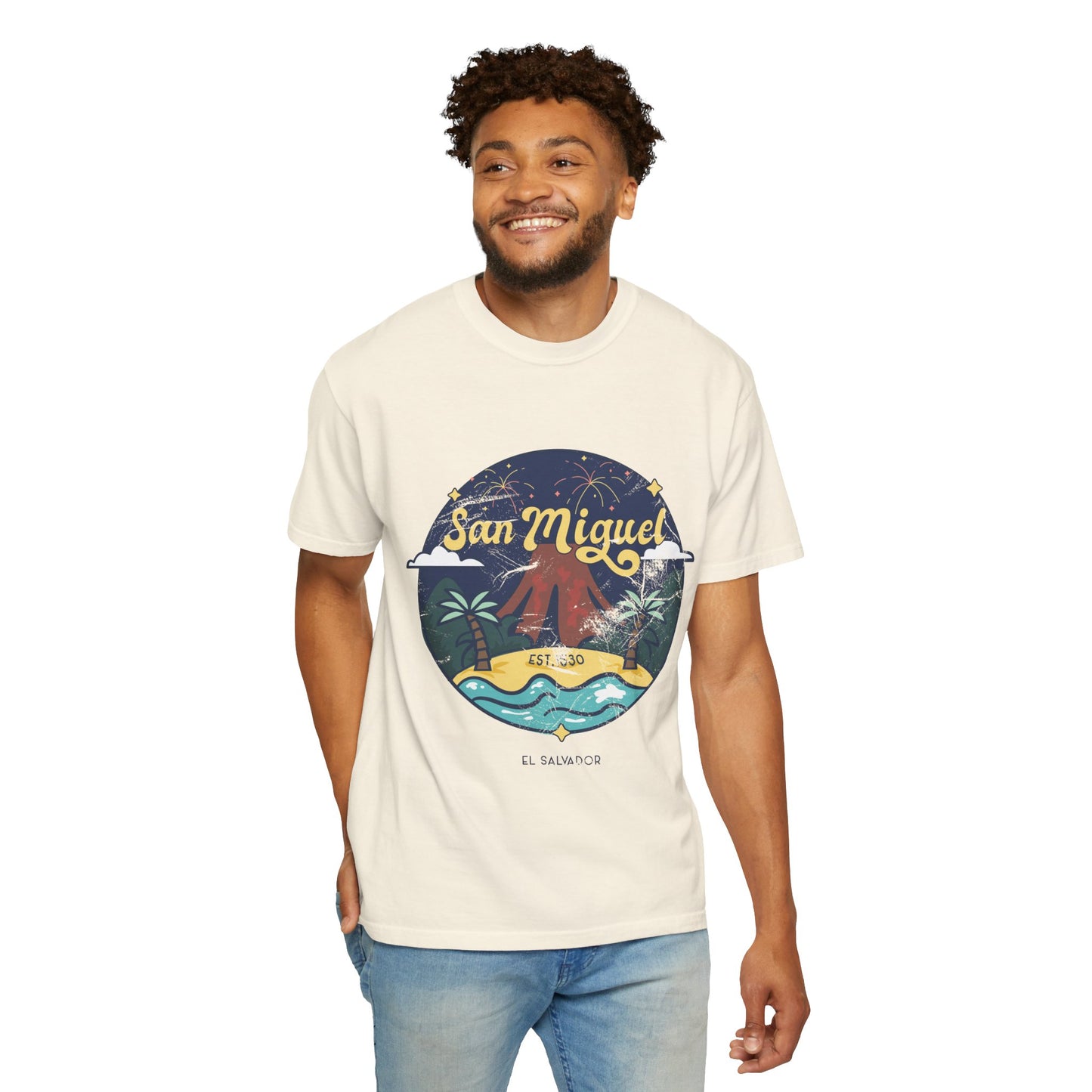 San Miguel - El Salvador Unisex Garment-Dyed T-shirt