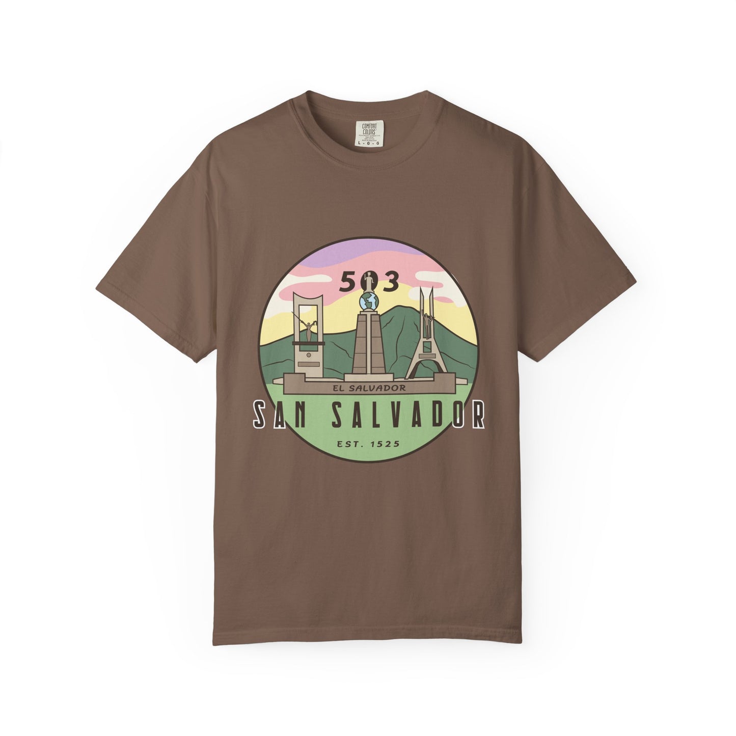 San Salvador 503 - El Salvador Unisex Garment-Dyed T-shirt