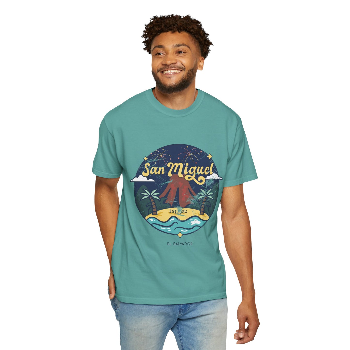 San Miguel - El Salvador Unisex Garment-Dyed T-shirt
