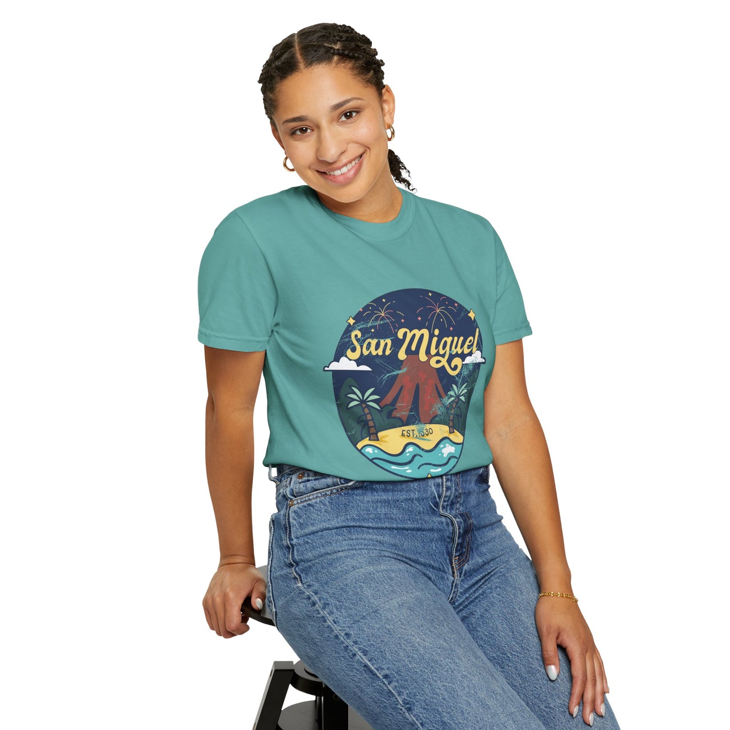 San Miguel - El Salvador Unisex Garment-Dyed T-shirt