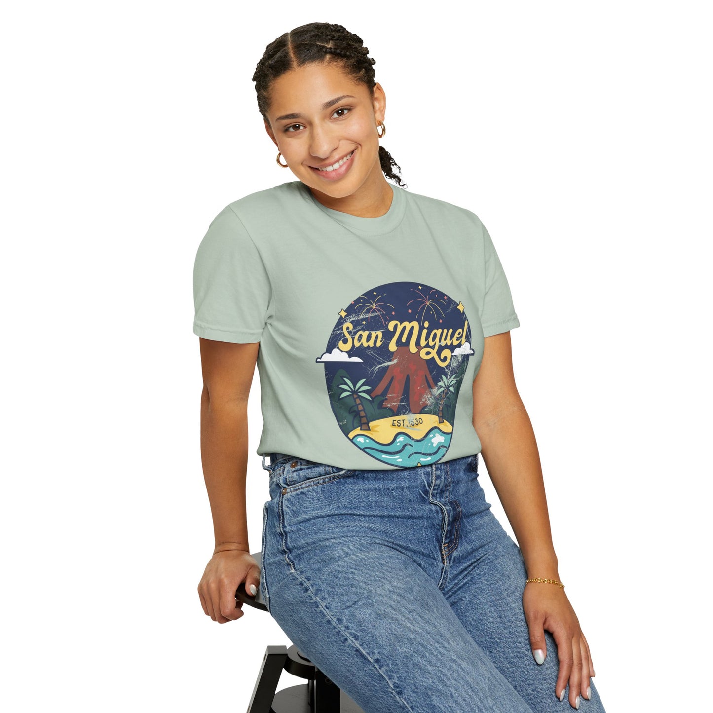 San Miguel - El Salvador Unisex Garment-Dyed T-shirt