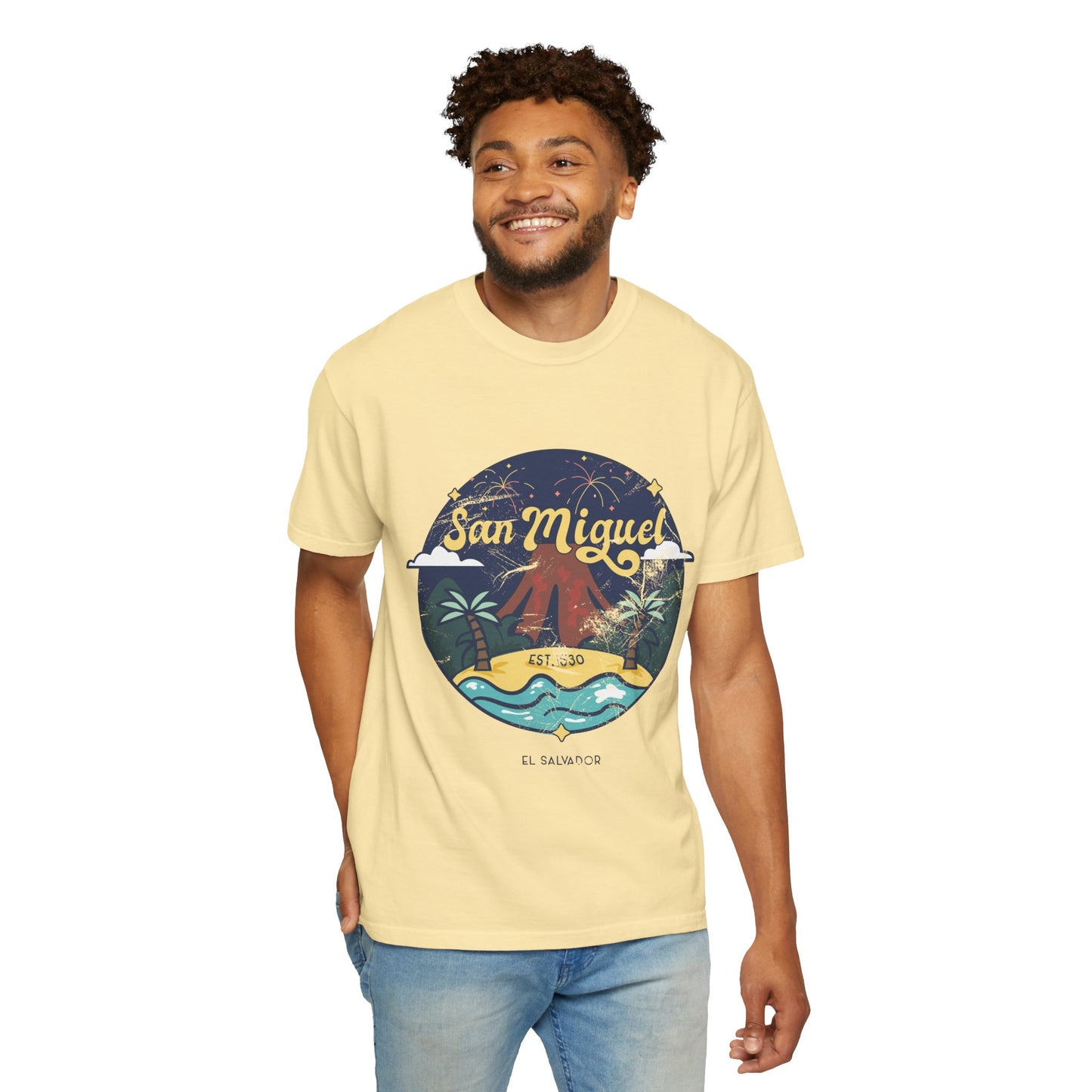 San Miguel - El Salvador Unisex Garment-Dyed T-shirt