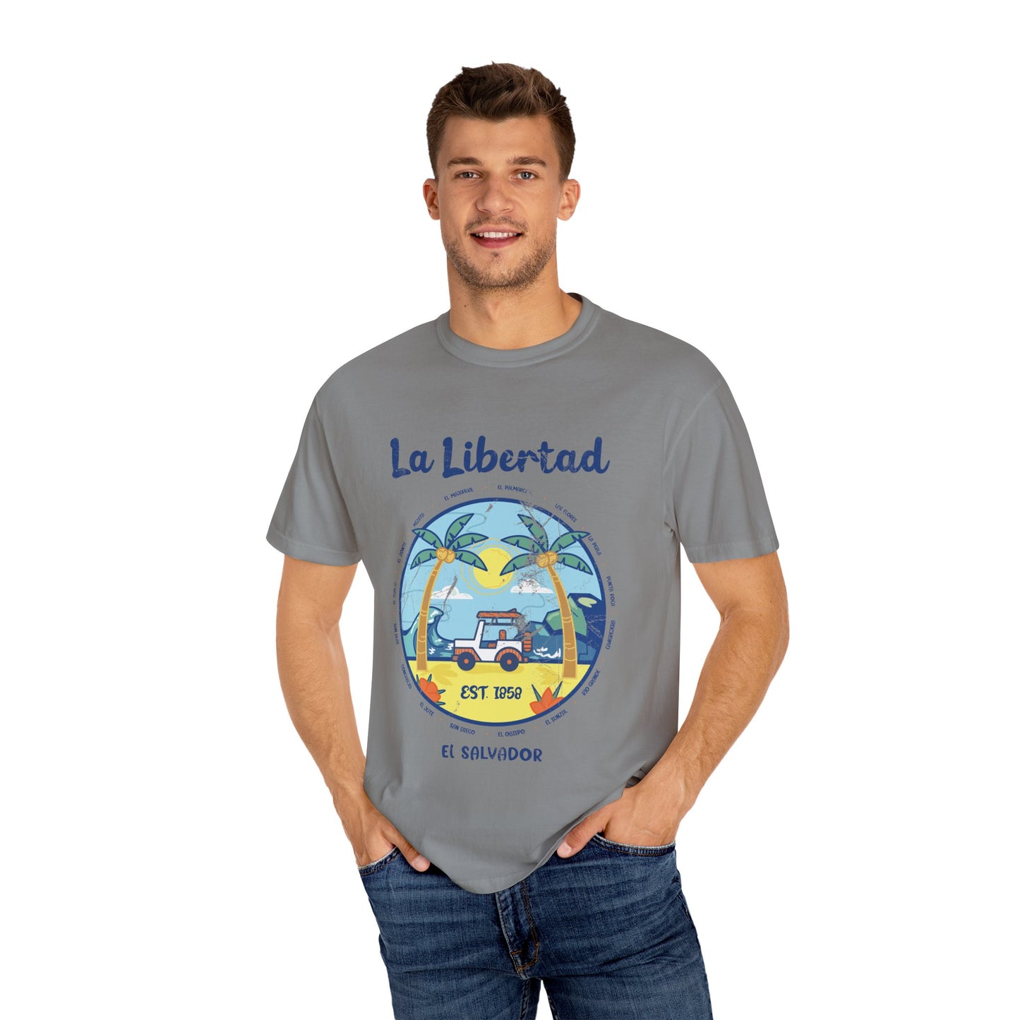 La Libertad - El Salvador Unisex Garment-Dyed T-shirt
