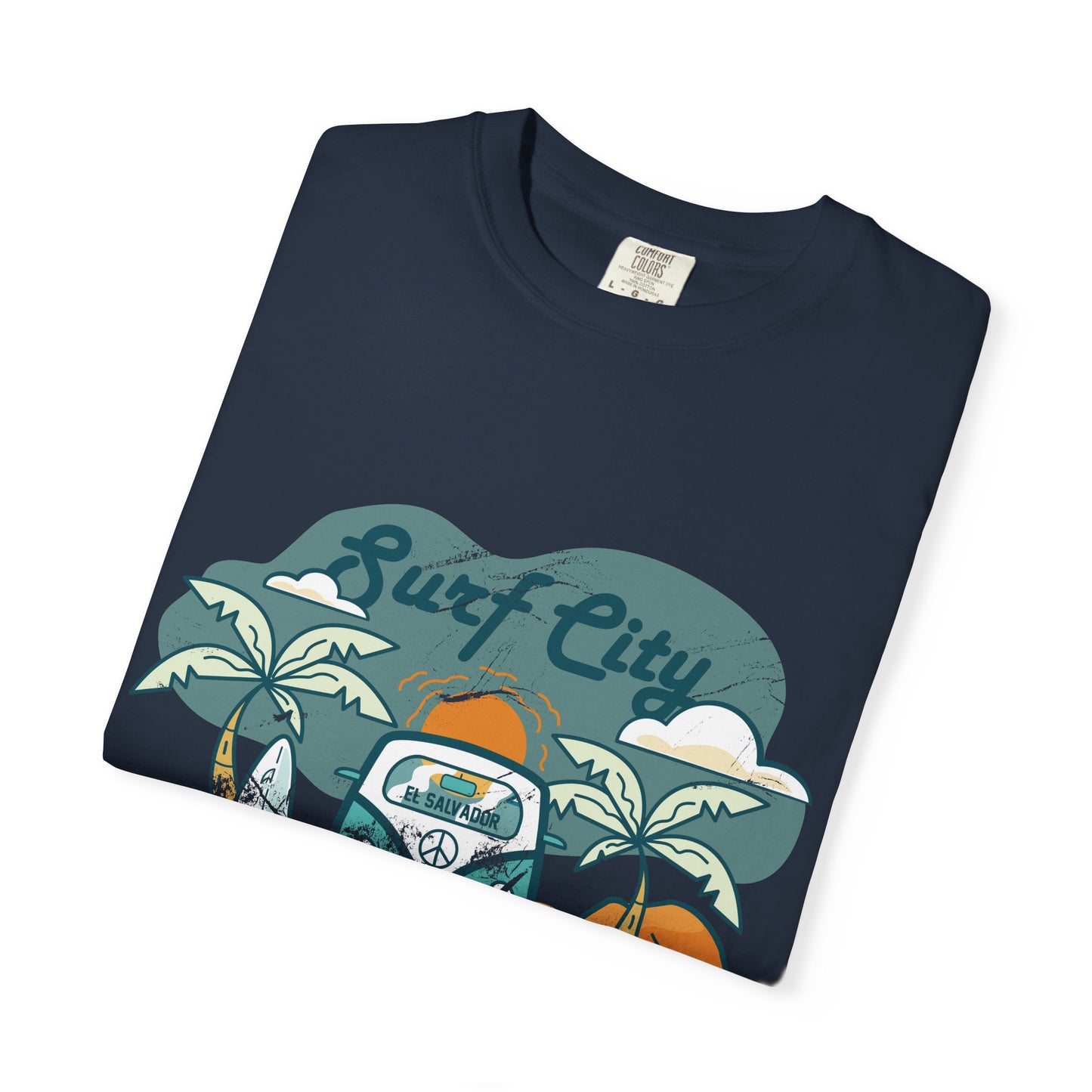 Surf City - El Salvador Unisex Garment-Dyed T-shirt