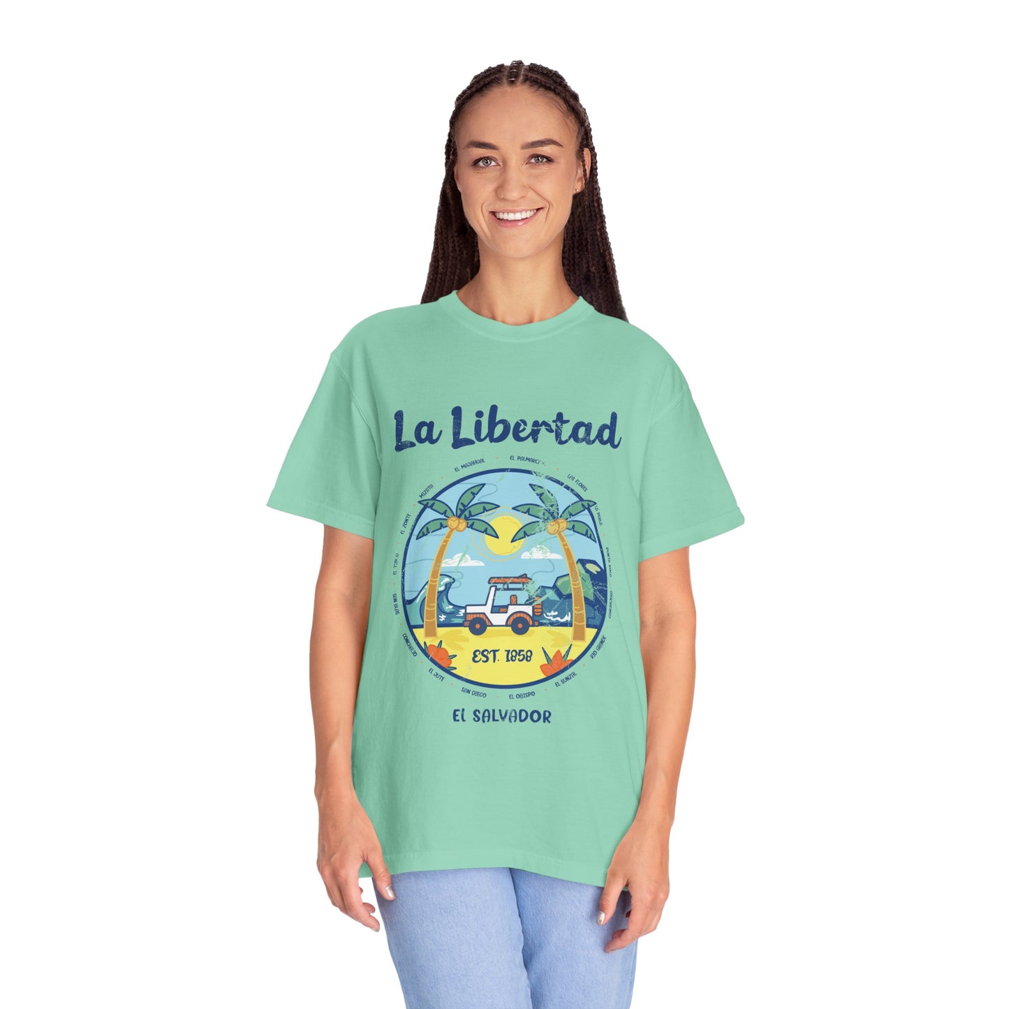 La Libertad - El Salvador Unisex Garment-Dyed T-shirt