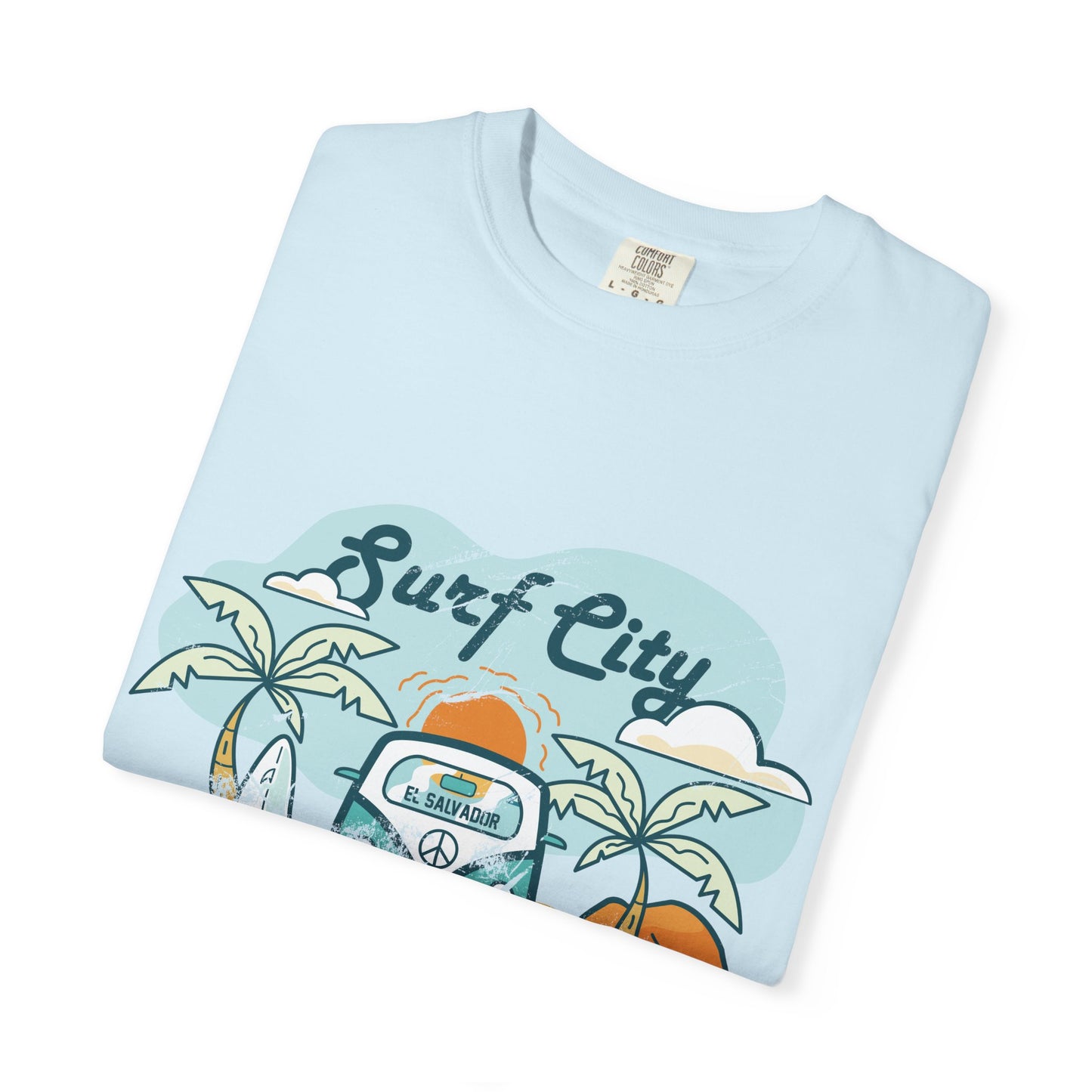 Surf City - El Salvador Unisex Garment-Dyed T-shirt