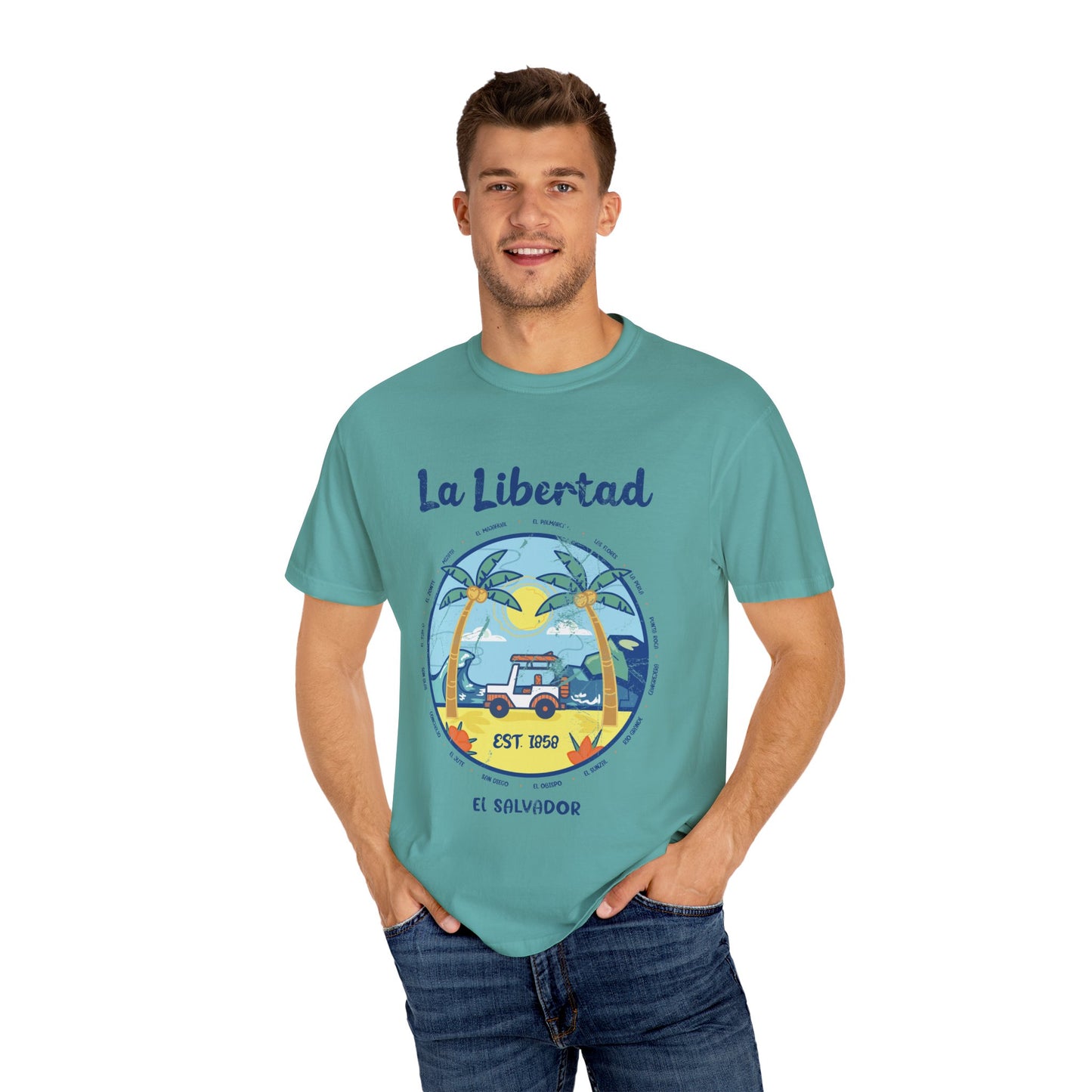 La Libertad - El Salvador Unisex Garment-Dyed T-shirt