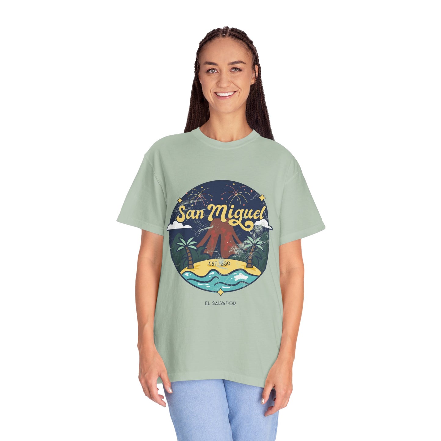 San Miguel - El Salvador Unisex Garment-Dyed T-shirt