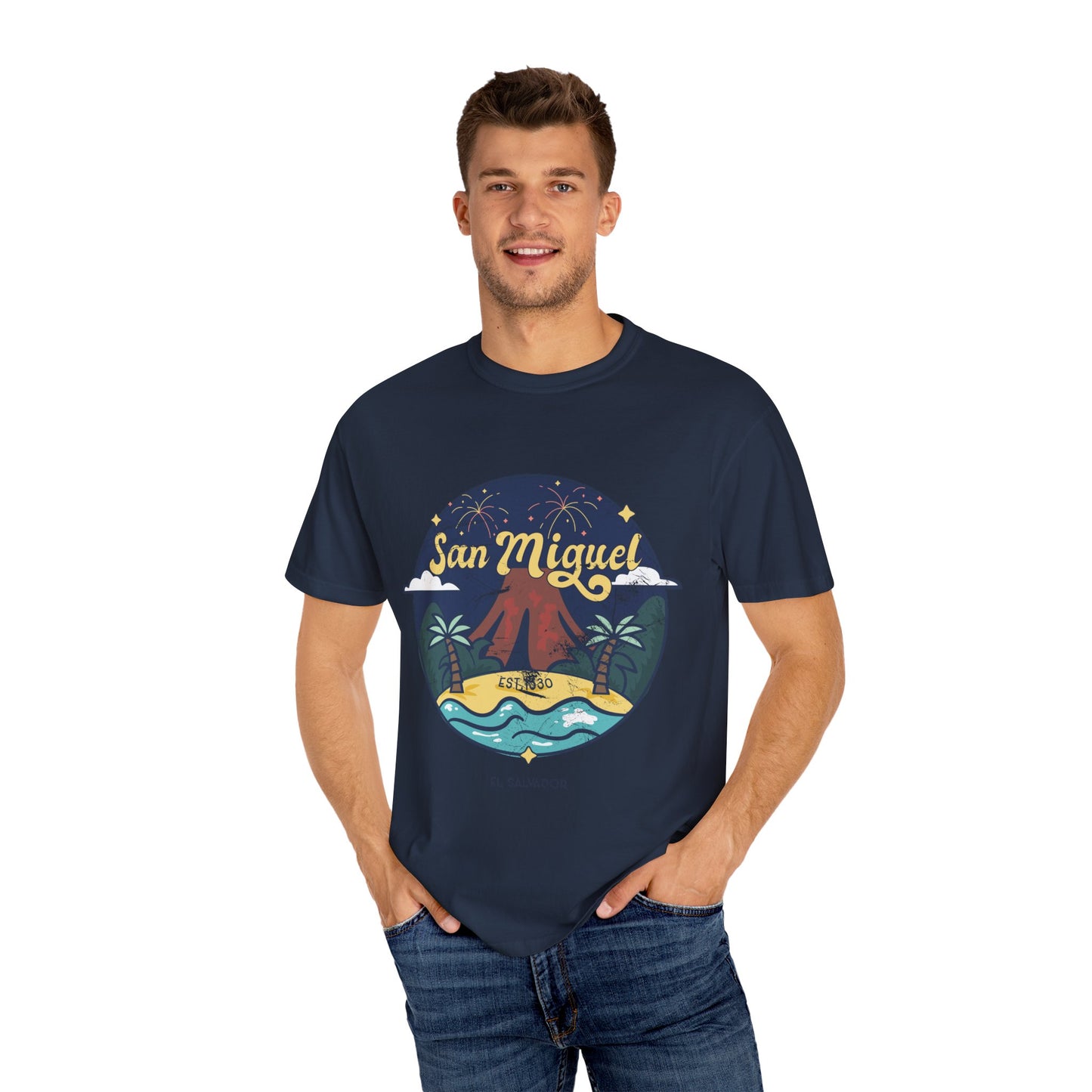 San Miguel - El Salvador Unisex Garment-Dyed T-shirt
