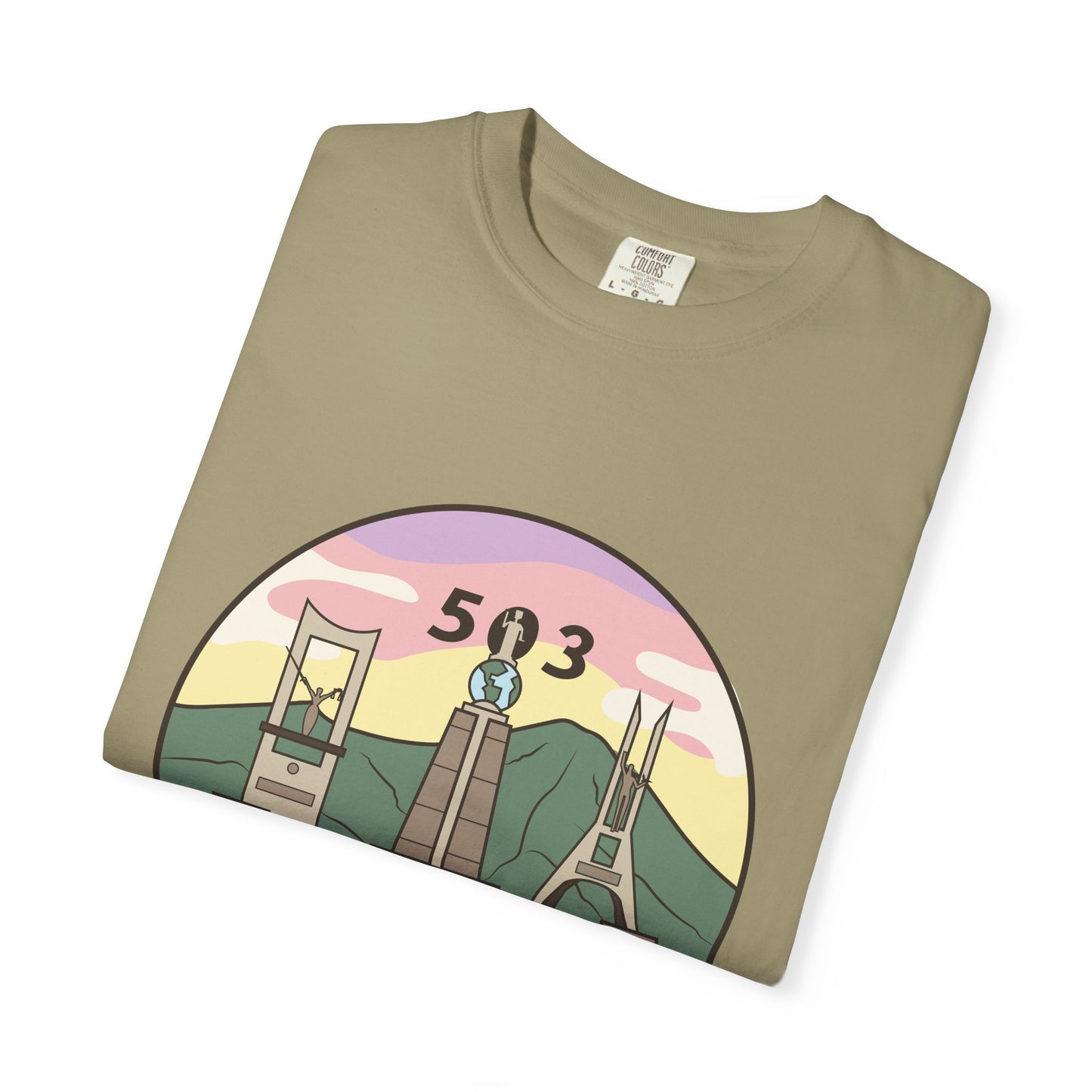 San Salvador 503 - El Salvador Unisex Garment-Dyed T-shirt