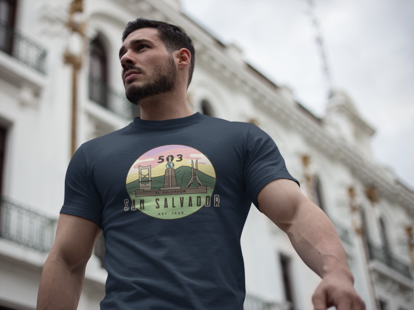 San Salvador 503 - El Salvador Unisex Garment-Dyed T-shirt