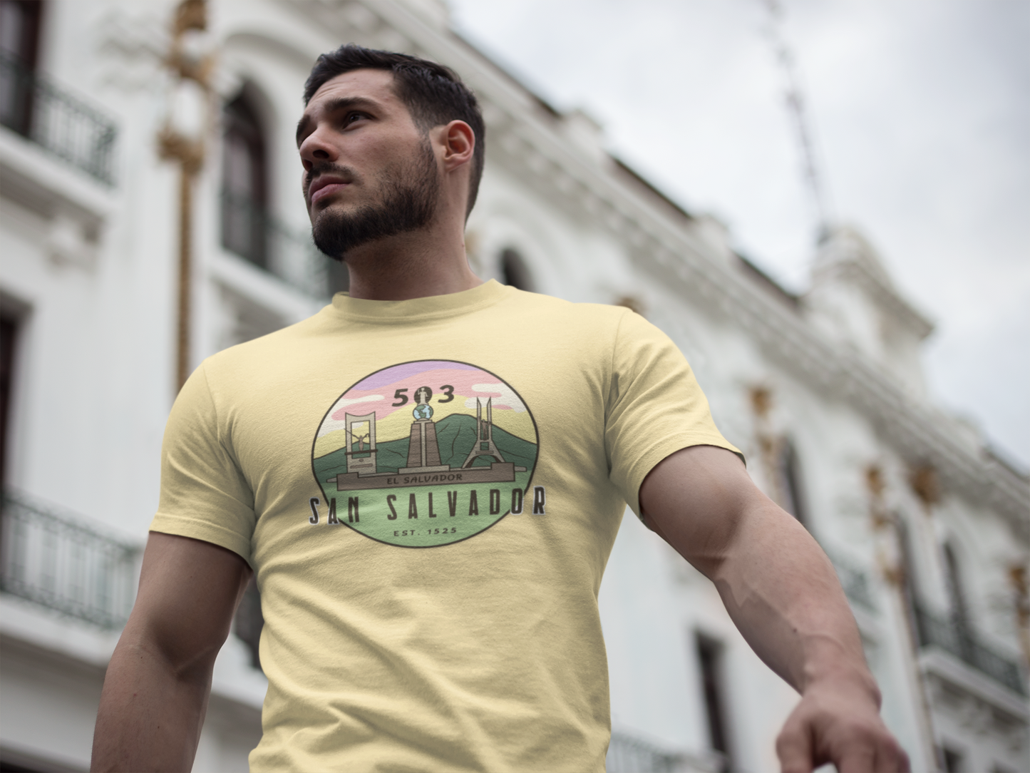 San Salvador 503 - El Salvador Unisex Garment-Dyed T-shirt