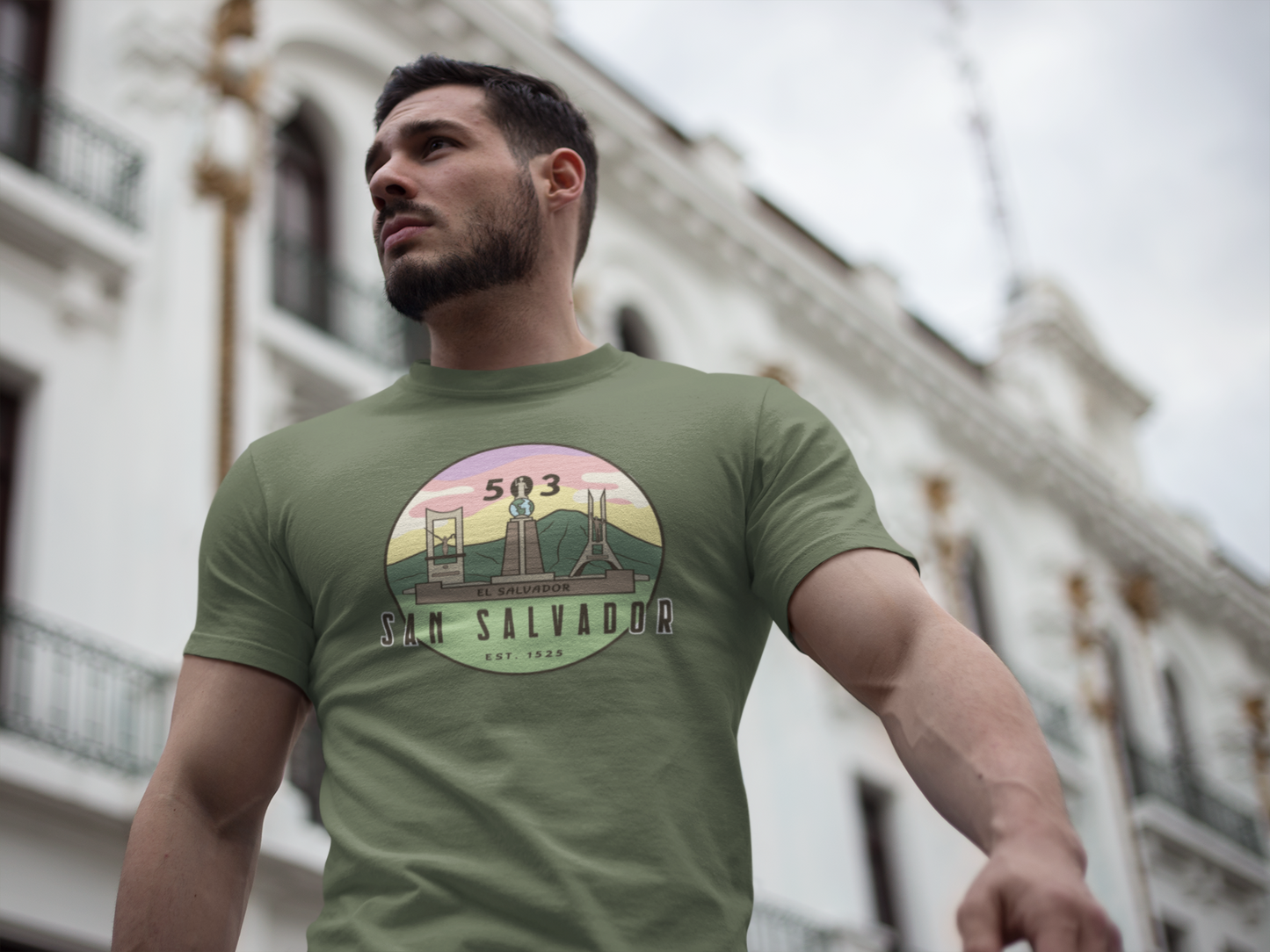 San Salvador 503 - El Salvador Unisex Garment-Dyed T-shirt