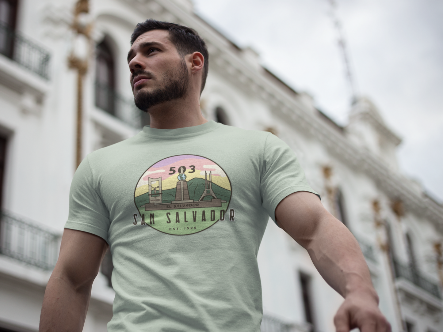 San Salvador 503 - El Salvador Unisex Garment-Dyed T-shirt